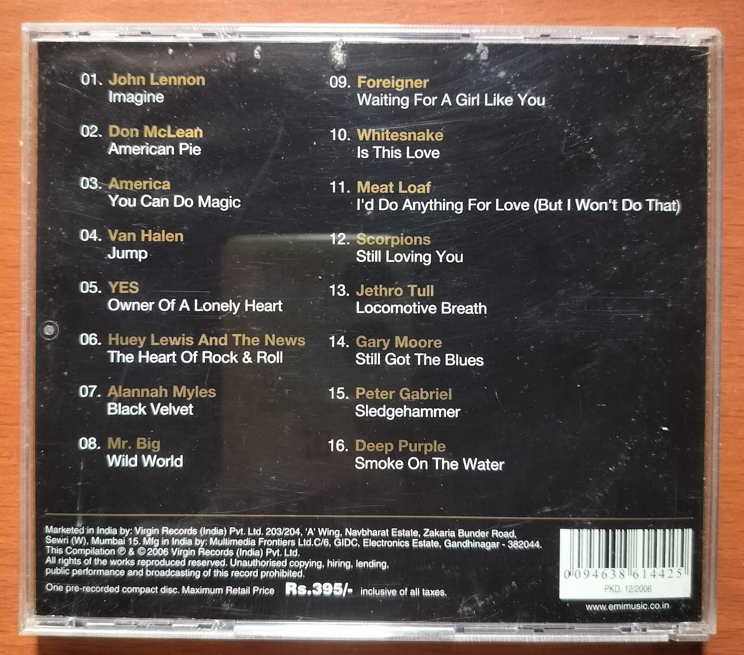 BEST ROCK SONGS IN THE WORLD EVER - John Lennon & Jethro Tull English Rock Album Audio Cd - Image 3