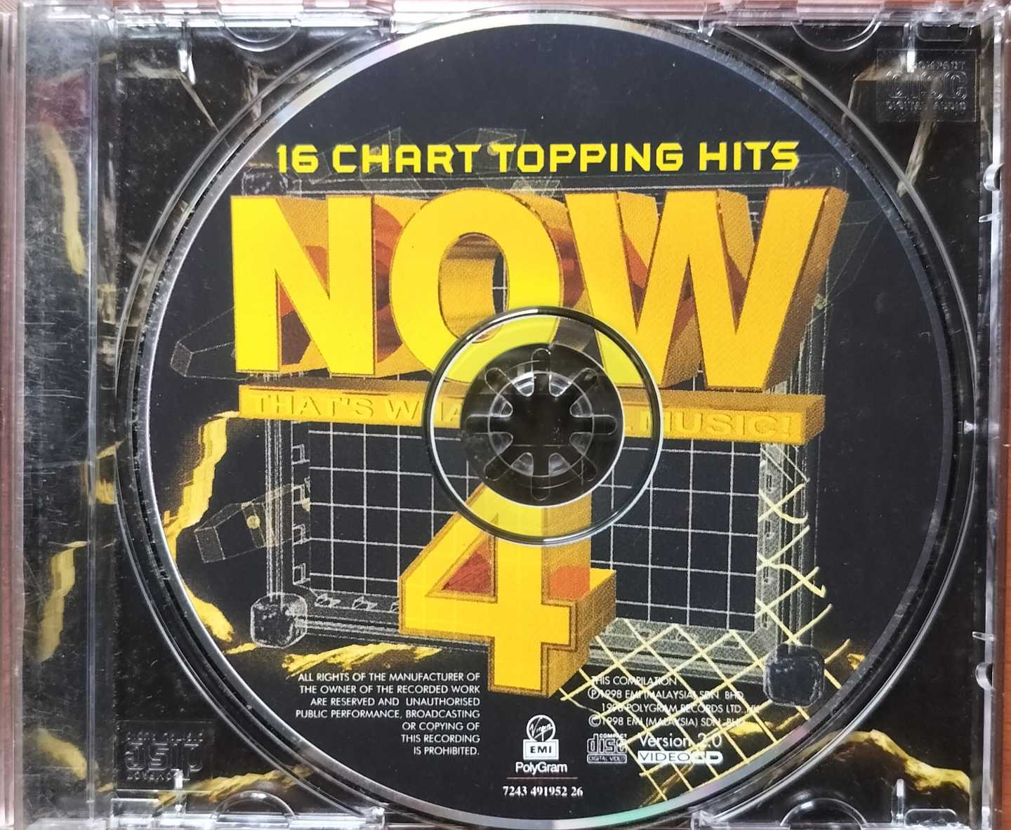 16 CHART TOPPING HITS NOW 4 - English Compilation Album Audio Cd - Image 2