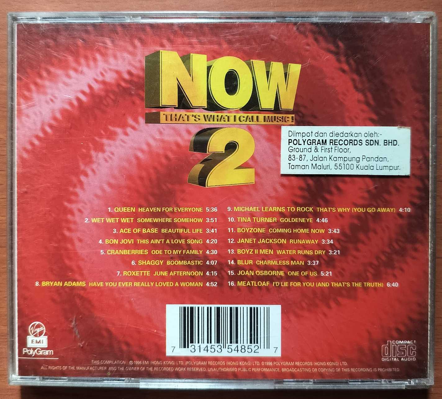 NOW THAT'S WHAT I CALL MUSIC - English Compilation Audio Cd - Image 3