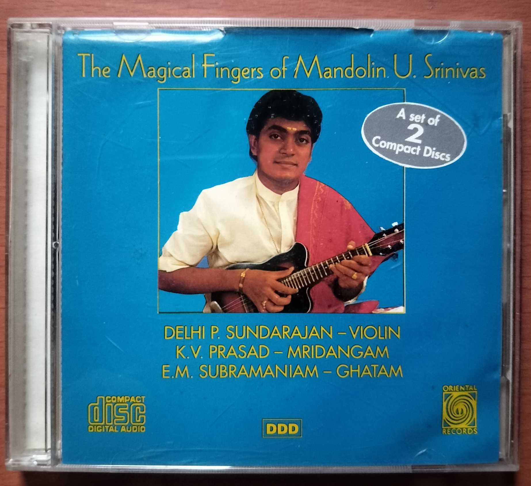 THE MAGICAL FINGERS OF MANDOLIN U. SRINIVAS - Imported Oriental 2CD Pack Audio Cd