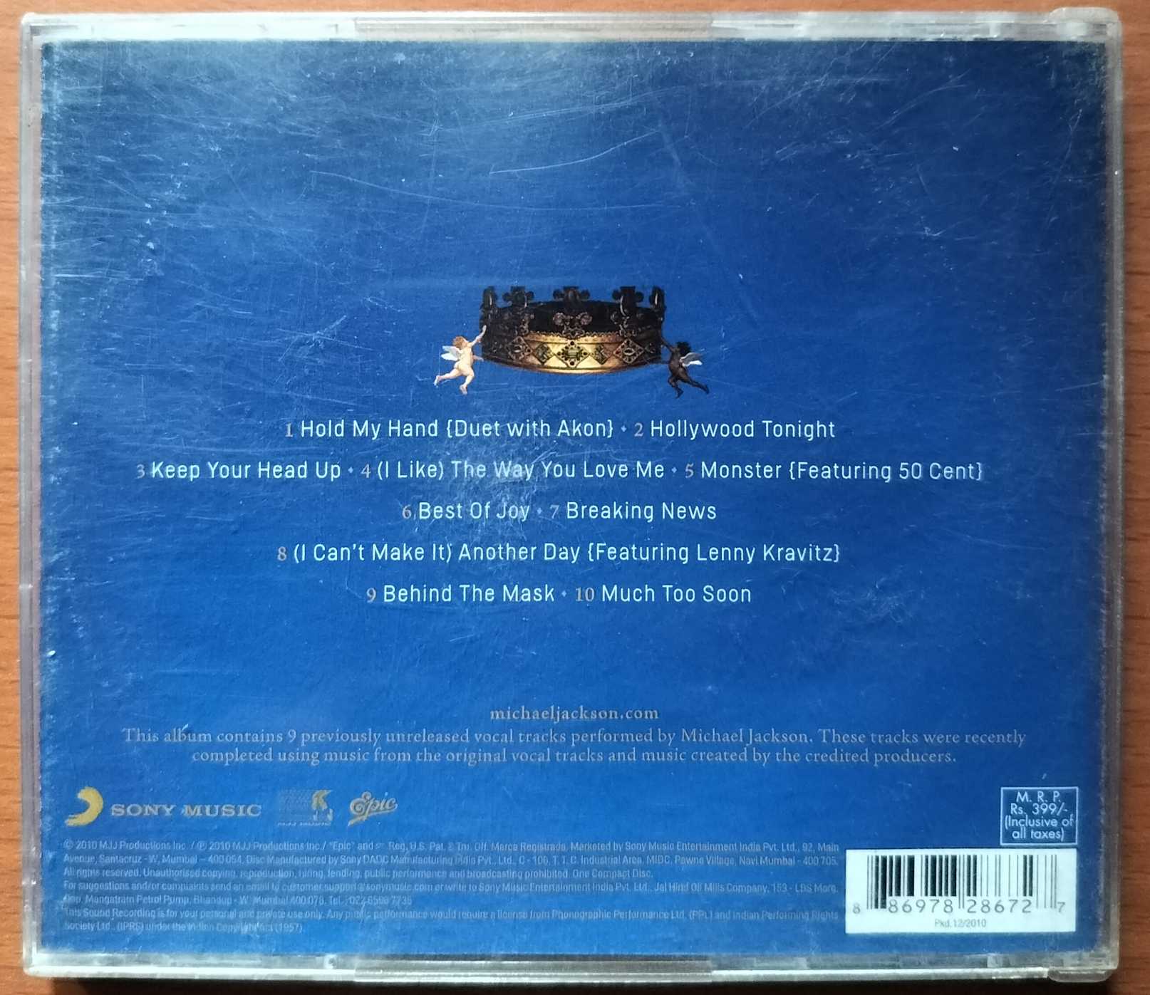 MICHAEL - Michael Jackson Posthumous Album Audio Cd - Image 3