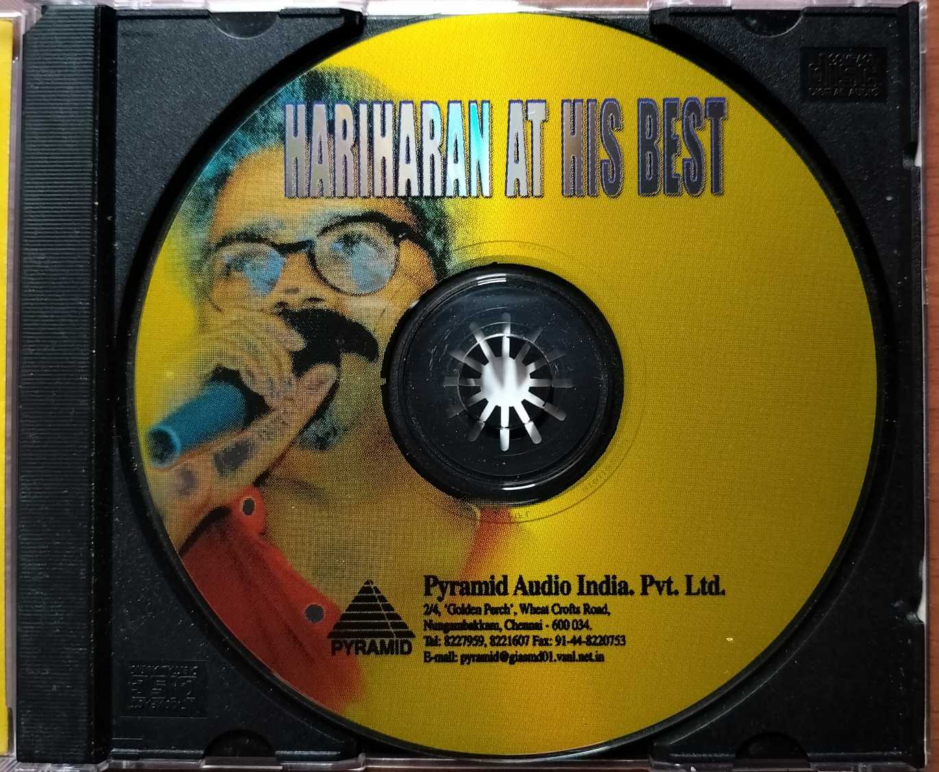 HARIHARAN AT HIS BEST - Baron Pyramid Collection Audio Cd - Image 2