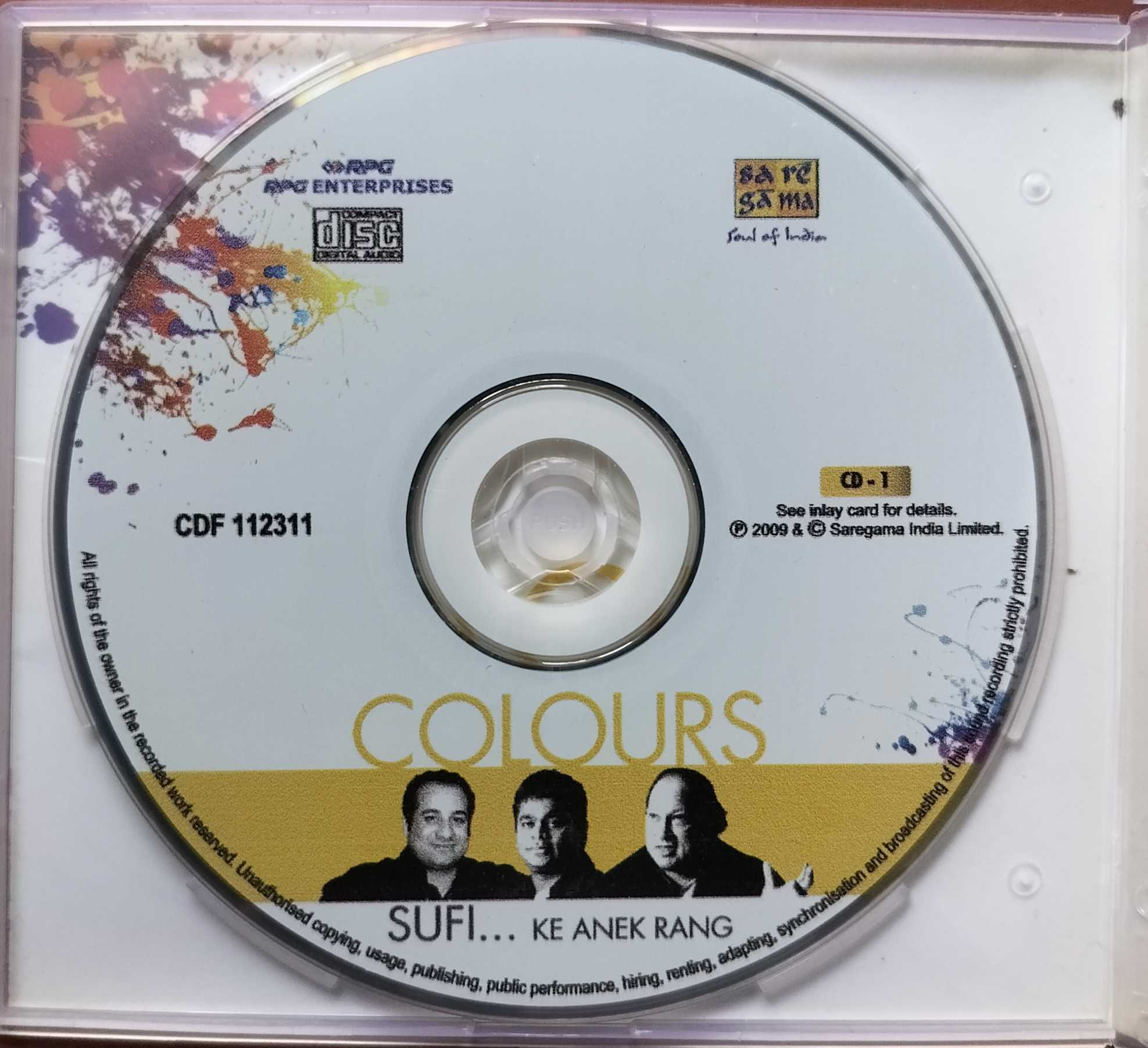 COLOURS - A.R. Rahman Sufi ke Anek Rang 2CD Pack With Outer Cover Audio Cd - Image 4
