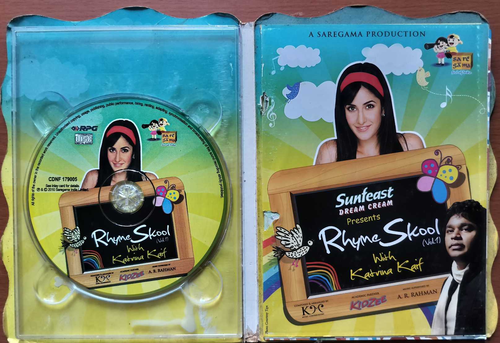 SUNFEAST DREAM CREAM PRESENTS RHYME SKOOL WITH KATRINA KAIF - A.R. Rahman Supervised Album Premium Edition Audio Cd - Image 2
