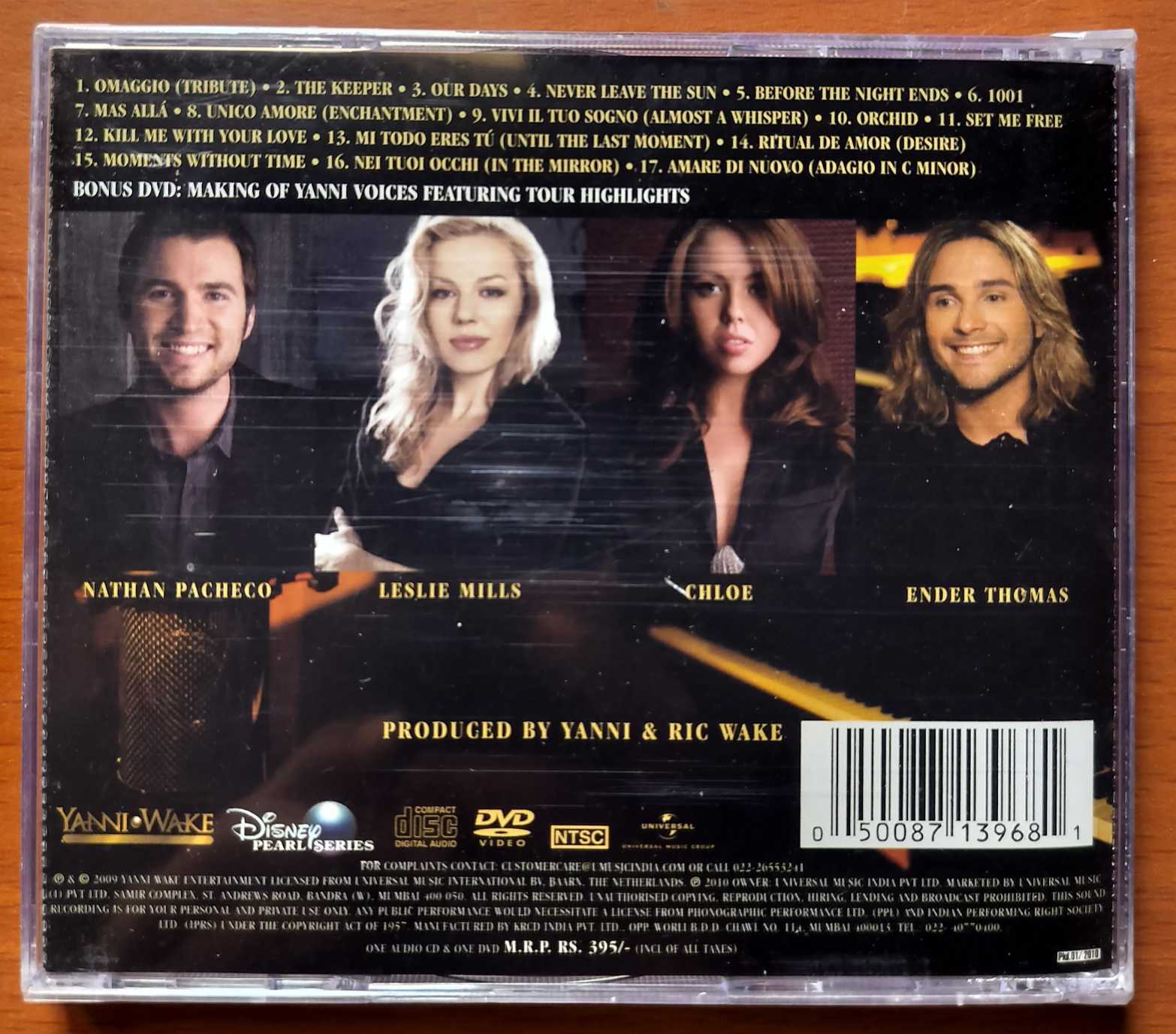 YANNI VOICES - English Electronic Pop Album 2CD Pack Audio Cd (FACTORY SEALED PACK) - Image 3