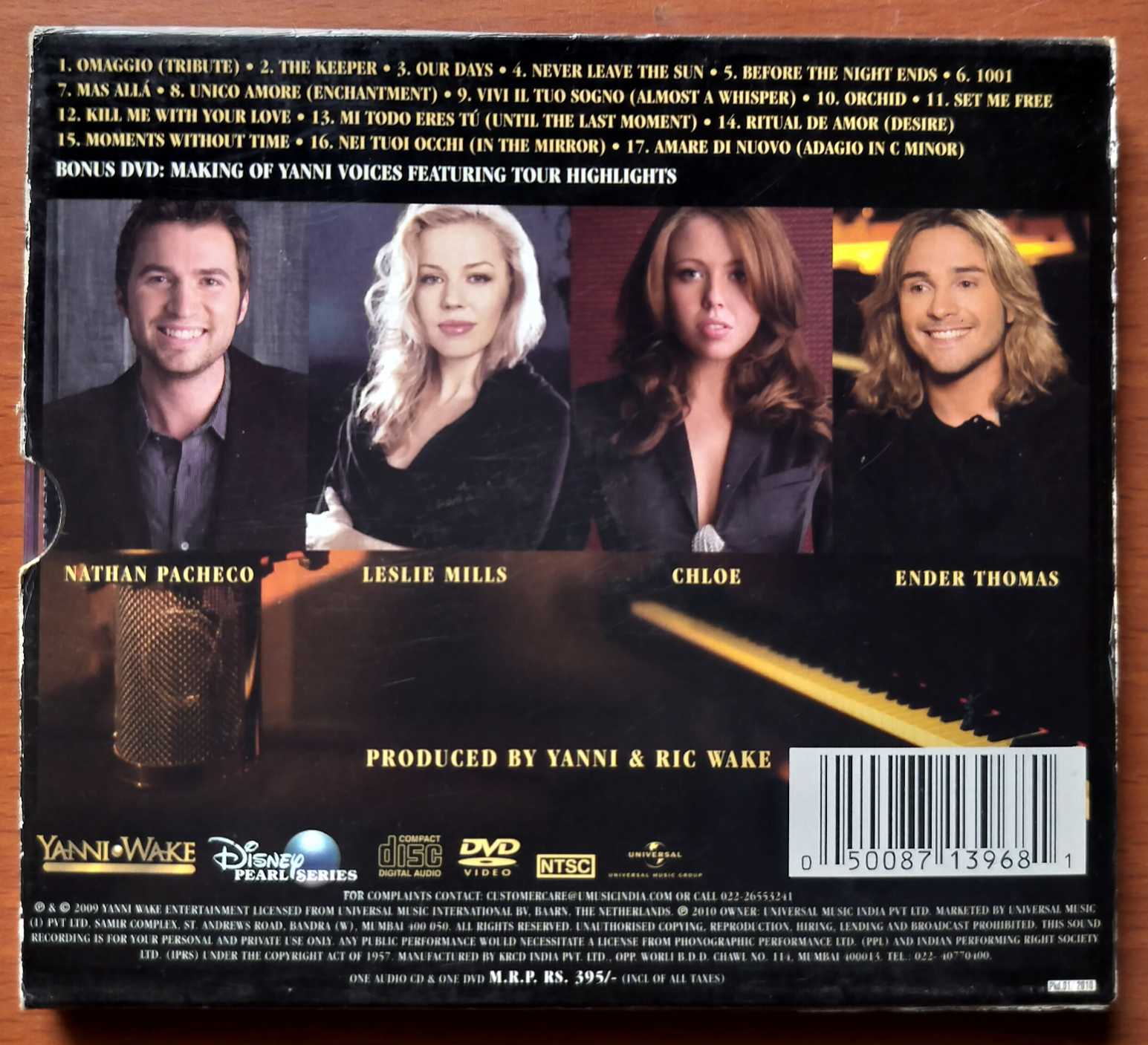 YANNI VOICES - English Electronic Pop Album 2CD Pack Audio Cd (FACTORY SEALED PACK) - Image 4