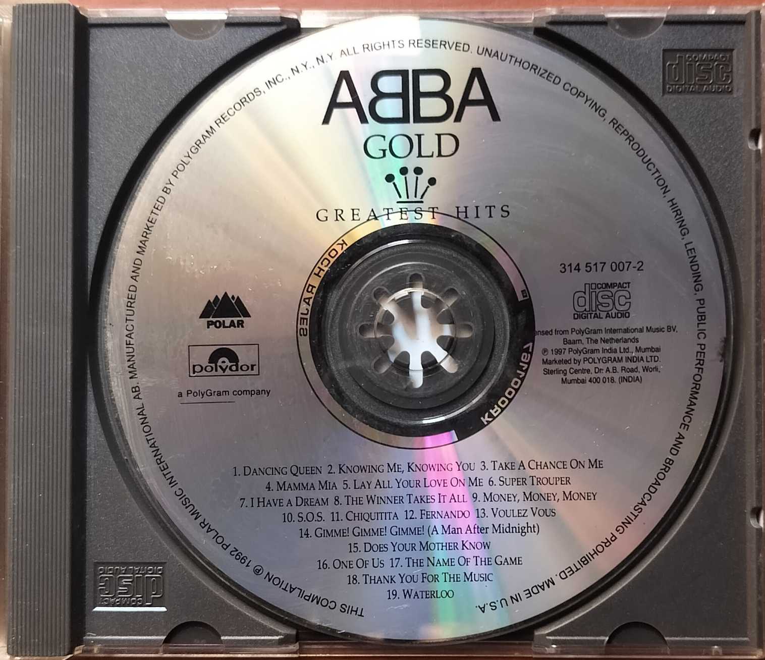 ABBA GOLD GREATEST HITS - Imported Pop Album Audio Cd - Image 2