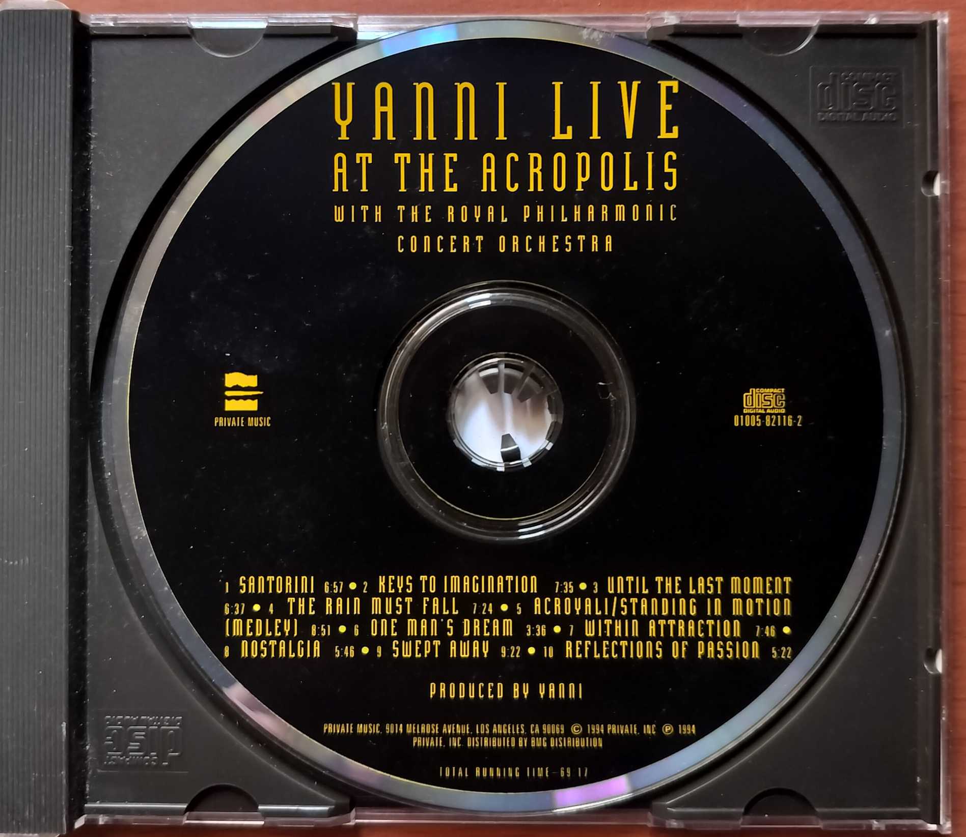YANNI LIVE AT THE ACROPOLIS - Imported Album Audio Cd - Image 2