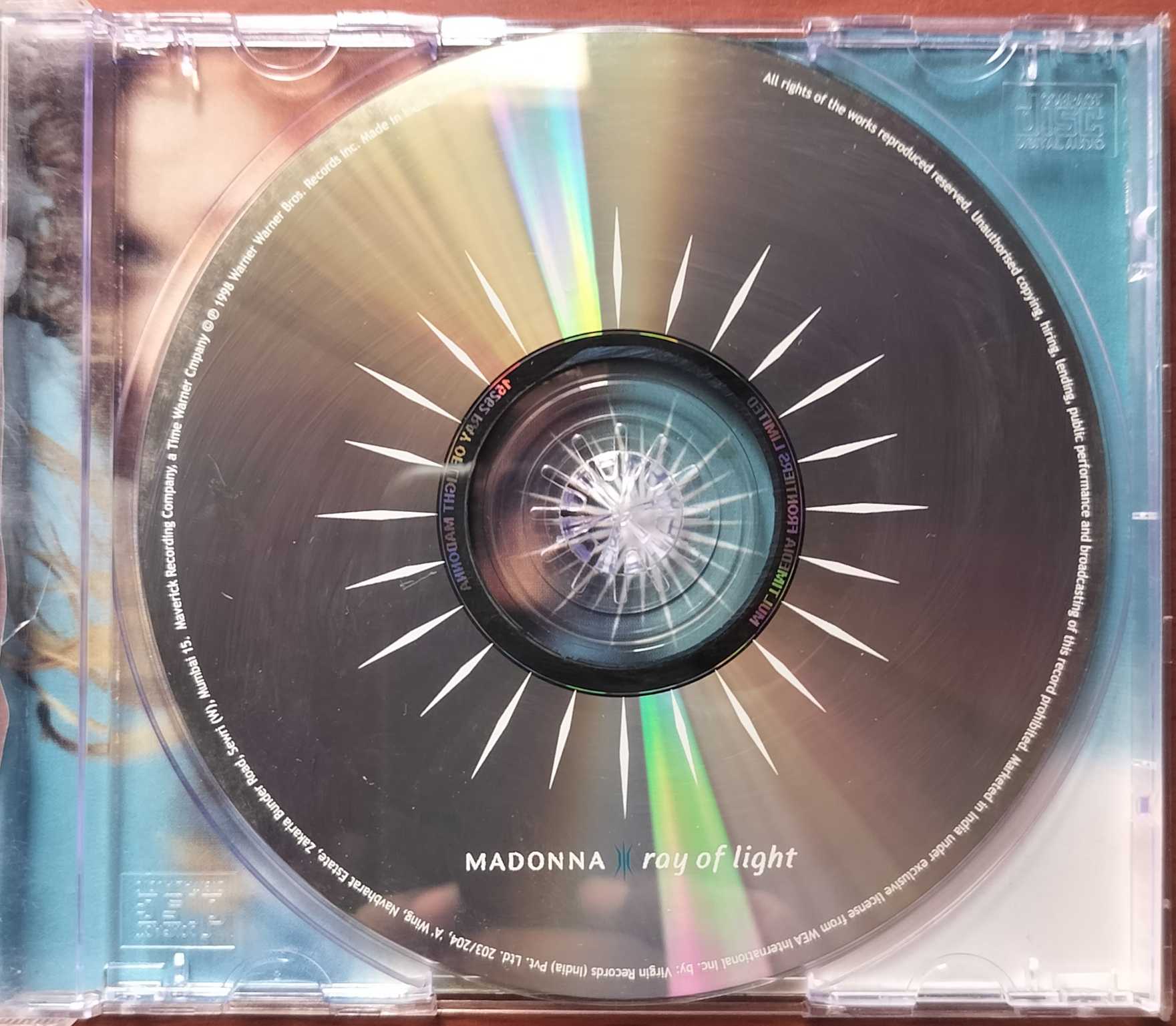 MADONNA RAY OF LIGHT - Imported Pop Album Audio Cd - Image 2