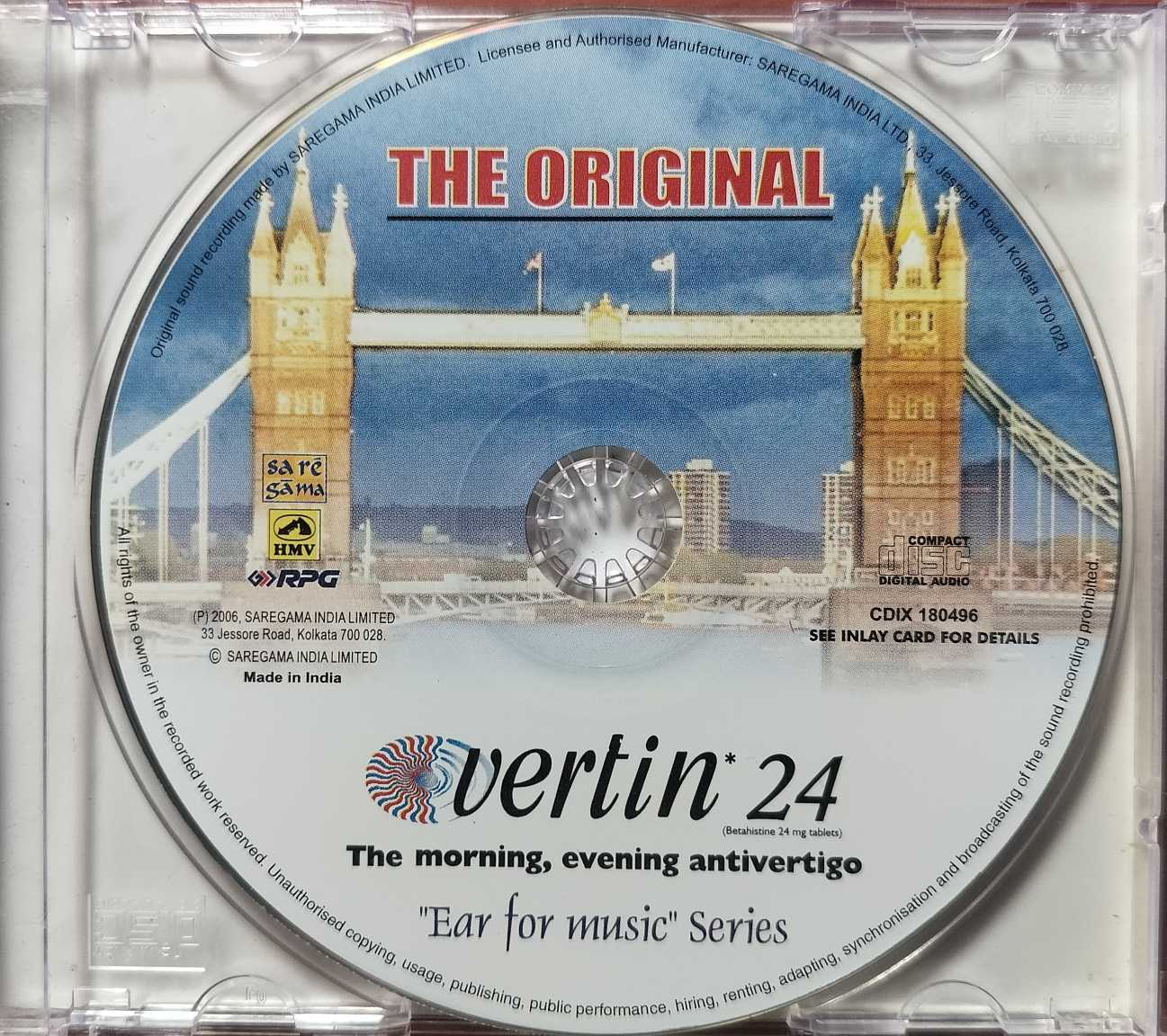 THE ORIGINAL VERTIN 24 THE MORNING, EVENING ANTIVERTIGO - Ear For Music Series Original Research Product Hindi Film Audio Cd - Image 2