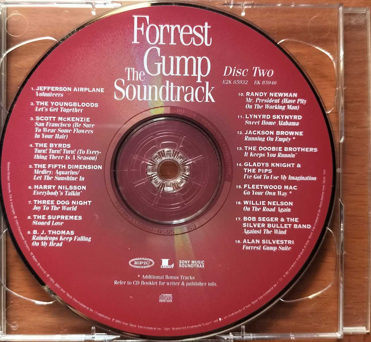 FOREST GUMP SPECIAL COLLECTORS EDITION - Imported 34 American Classic Songs Album 2CD Pack Audio Cd - Image 4