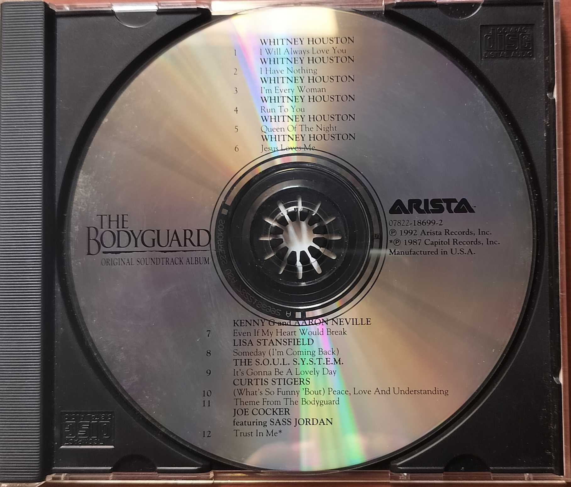 THE BODYGUARD - Imported Whitney Houston Original Motion Picture Sound Track Album Audio Cd - Image 2