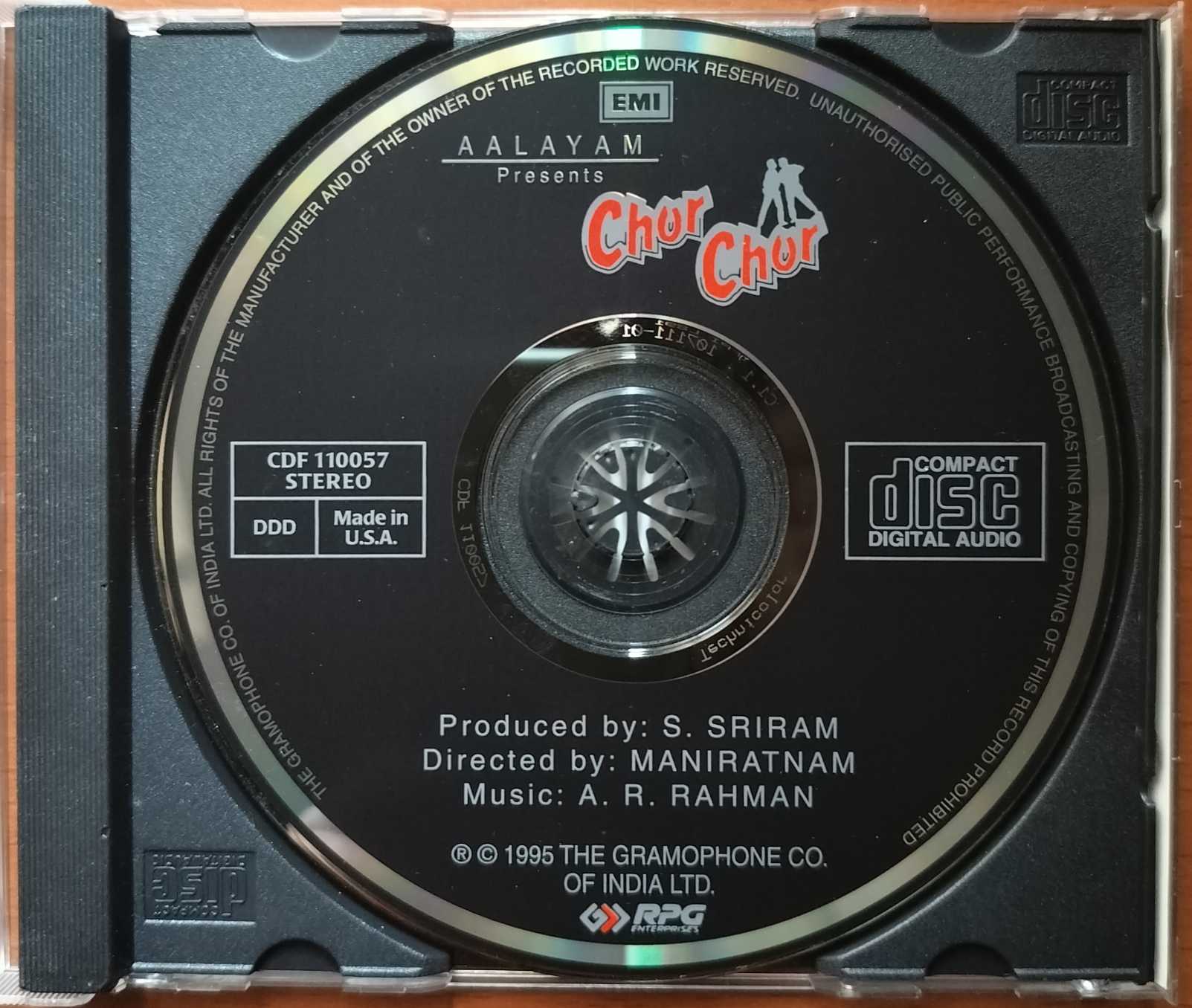 CHOR CHOR - A.R. Rahman Imported Hindi Audio Cd - Image 2