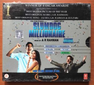 SLUMDOG MILLIONAIRE - A.R. Rahman Hindi With Outer Cover Audio Cd (FACTORY SEALED PACK)