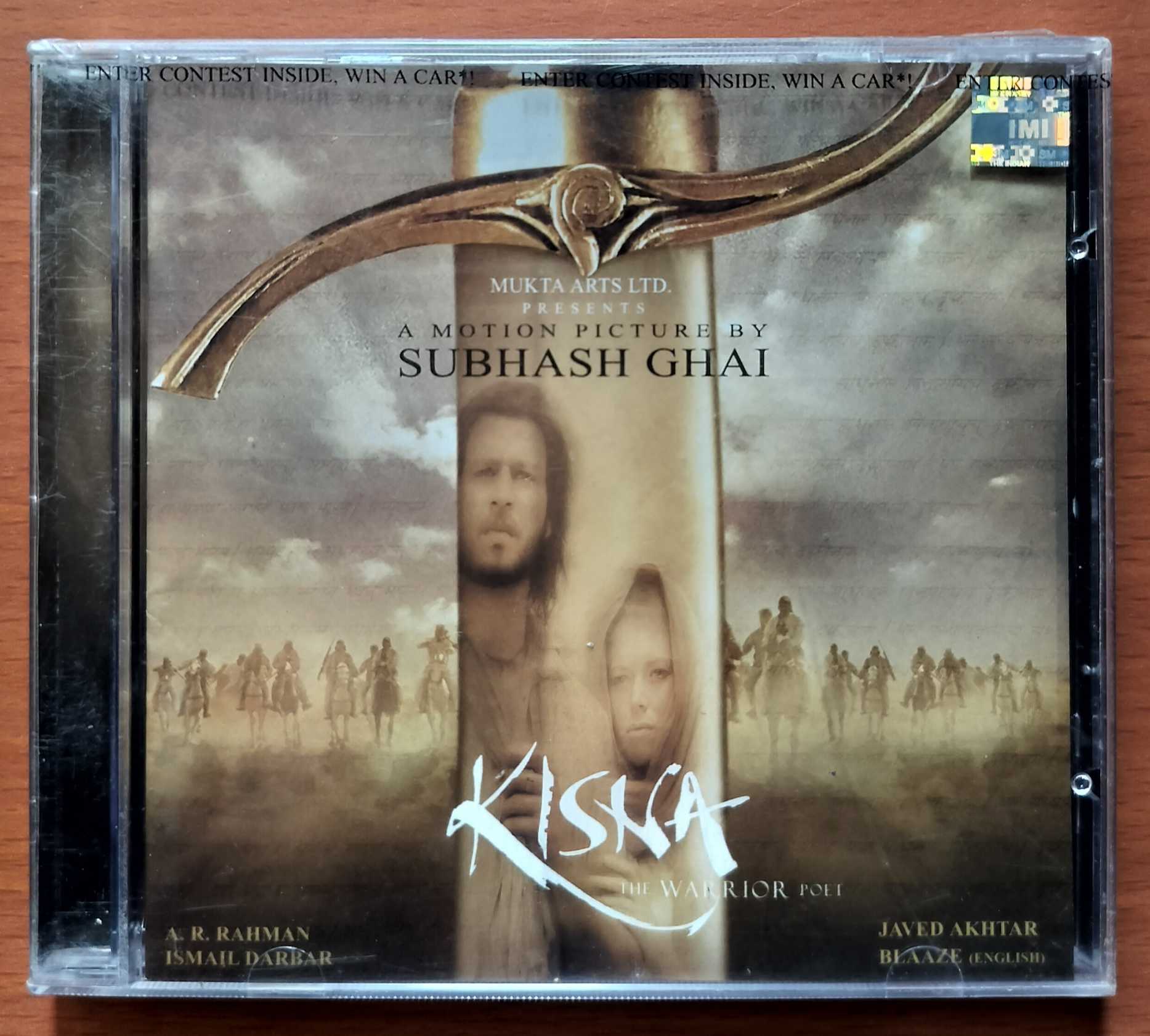 KISNA - A.R. Rahman Hindi Audio Cd (FACTORY SEALED PACK)