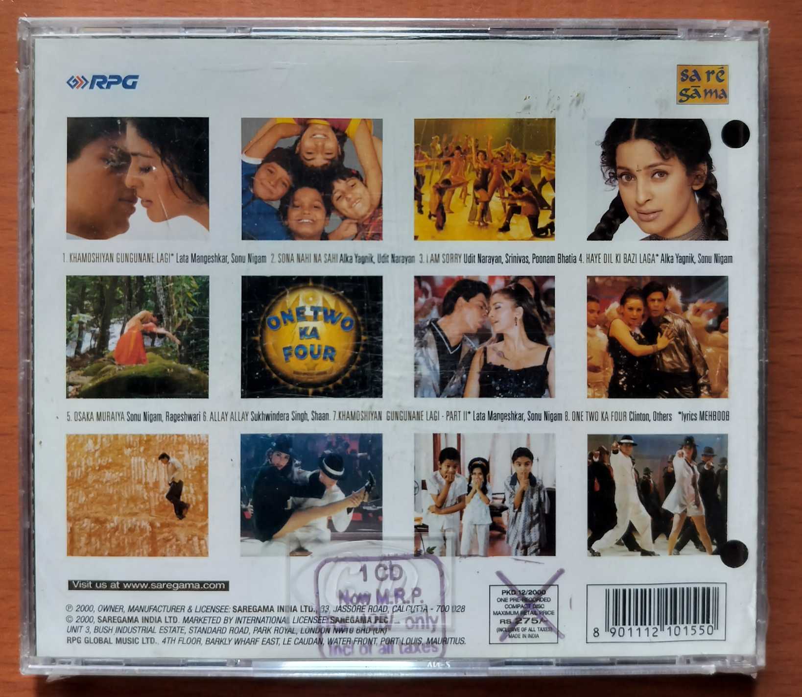 ONE 2 KA 4 - A.R. Rahman Hindi Audio Cd (FACTORY SEALED PACK) - Image 2