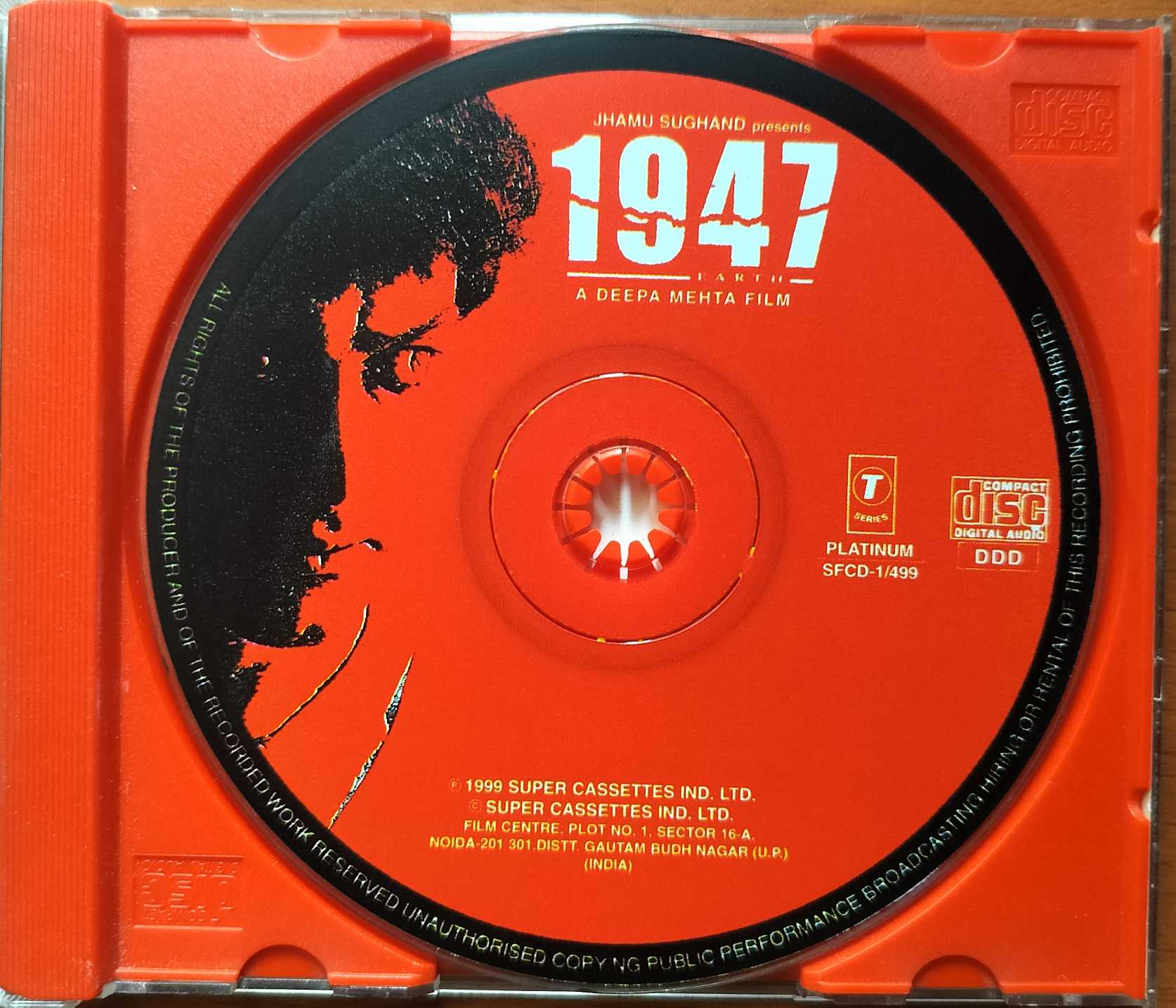 1947 EARTH - A.R. Rahman Hindi Film Audio Cd - Image 2