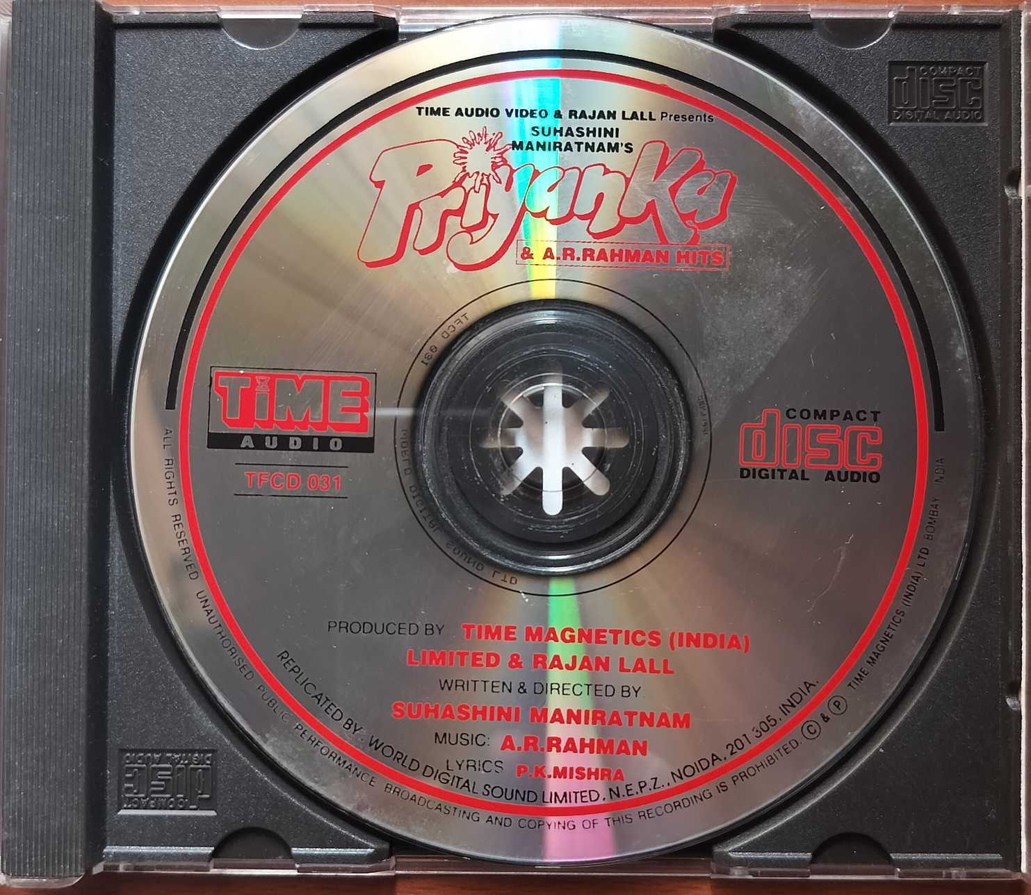 PRIYANKA - A.R. Rahman Hindi Film Audio Cd - Image 2