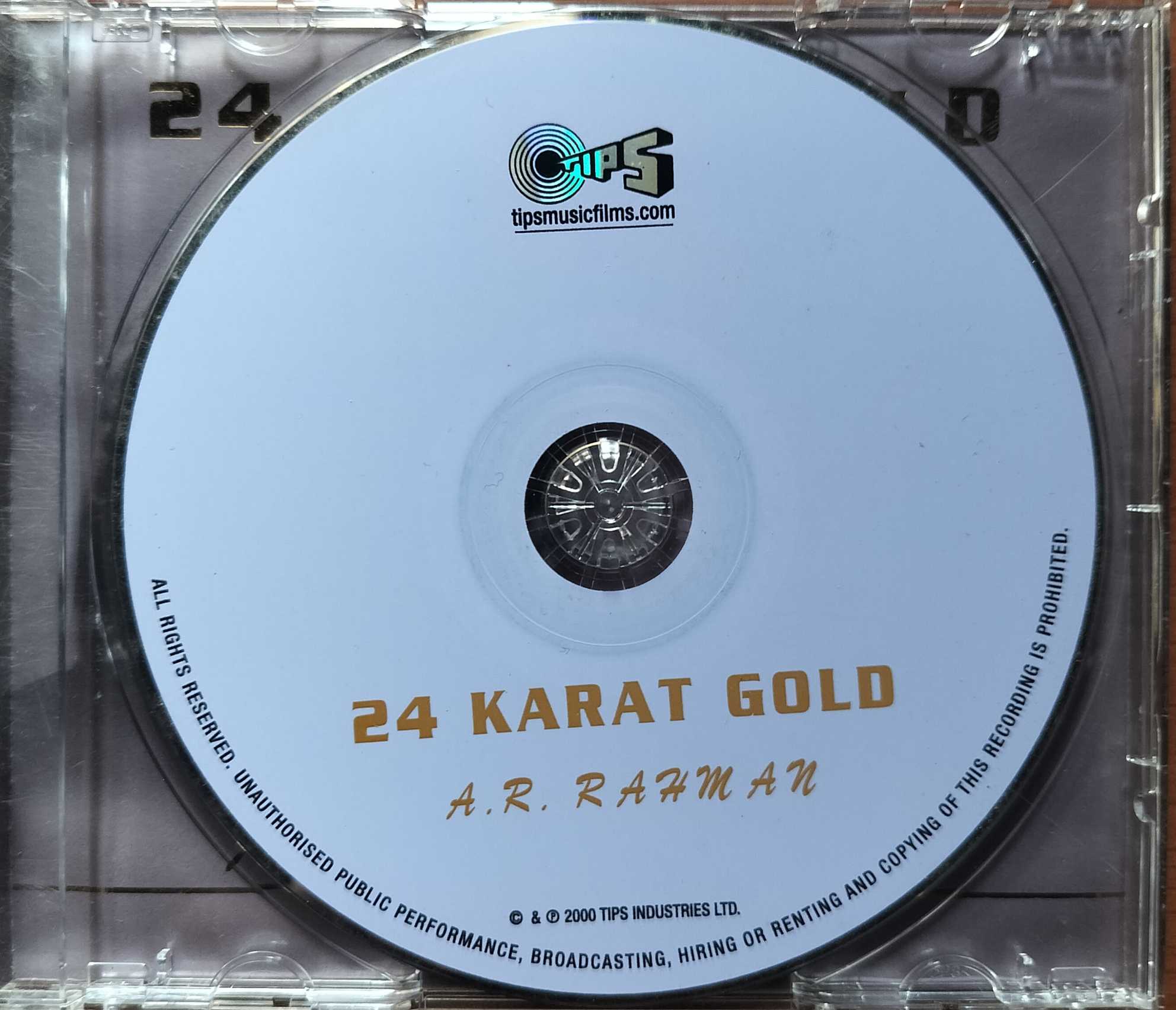 24 KARAT GOLD A.R. RAHMAN 12 TRACKS - A.R. Rahman Hindi Audio Cd - Image 2