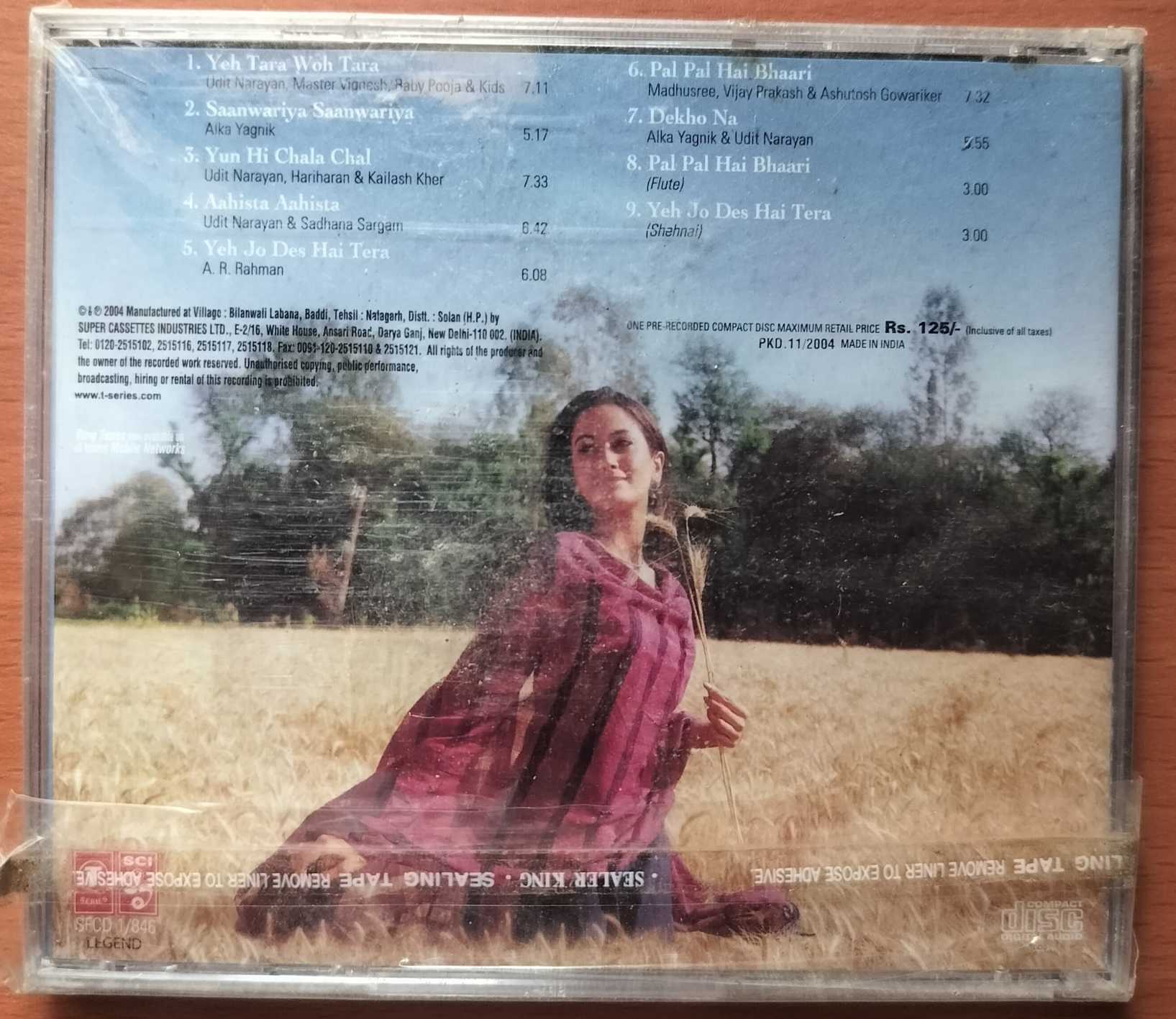 SWADES - A.R. Rahman Hindi Audio Cd (FACTORY SEALED PACK) - Image 2
