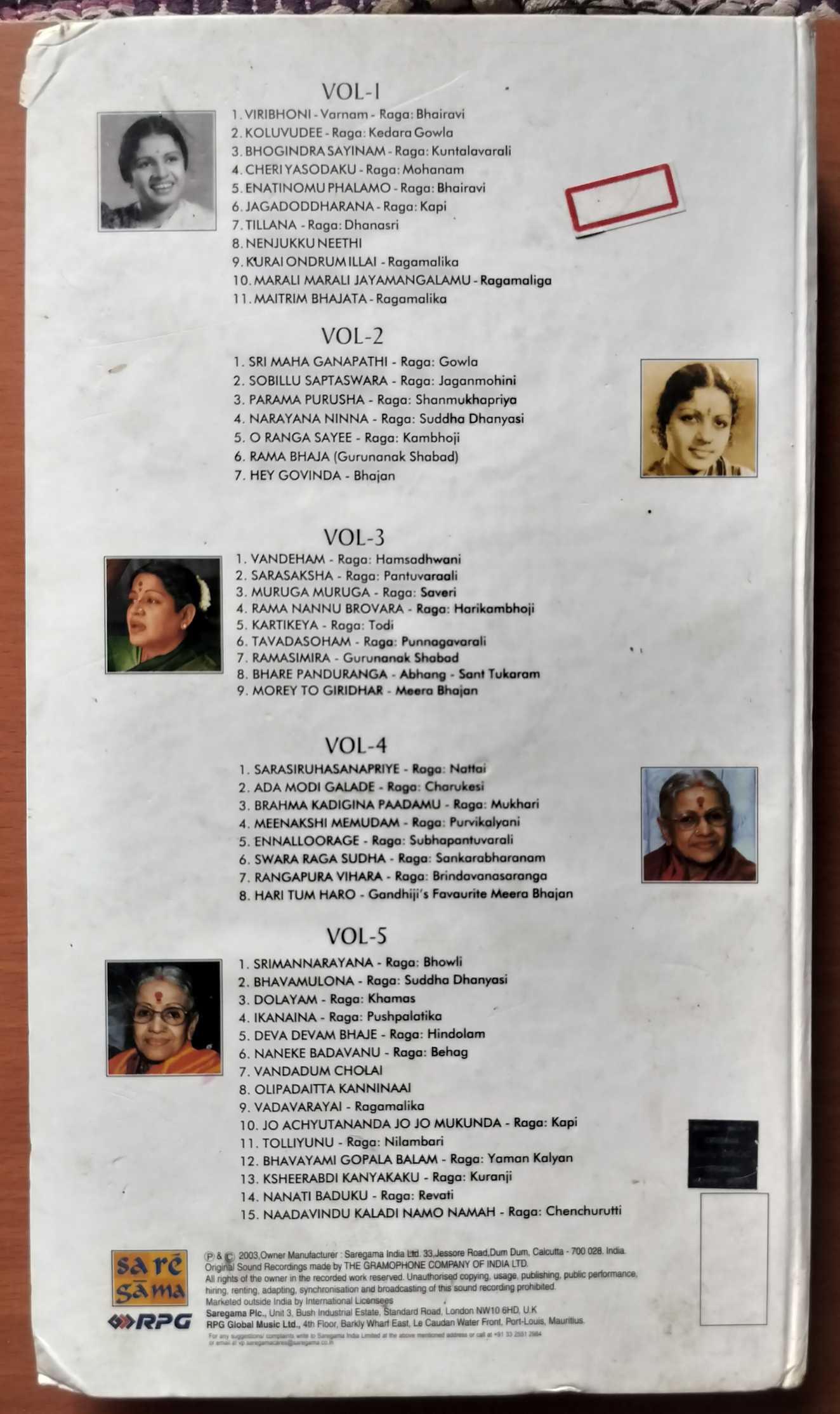 IMMORTAL LEGENDS MAESTRO VOCAL IN A MILESTONE COLLECTION - M.S. Subbulakshmi Premium Edition 5CD Pack Audio Cd - Image 4