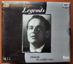 LEGENDS MUKESH THE SOULFUL VOICE - Hindi Premium Edition 5CD Pack Audio Cd (FACTORY SEALED PACK)