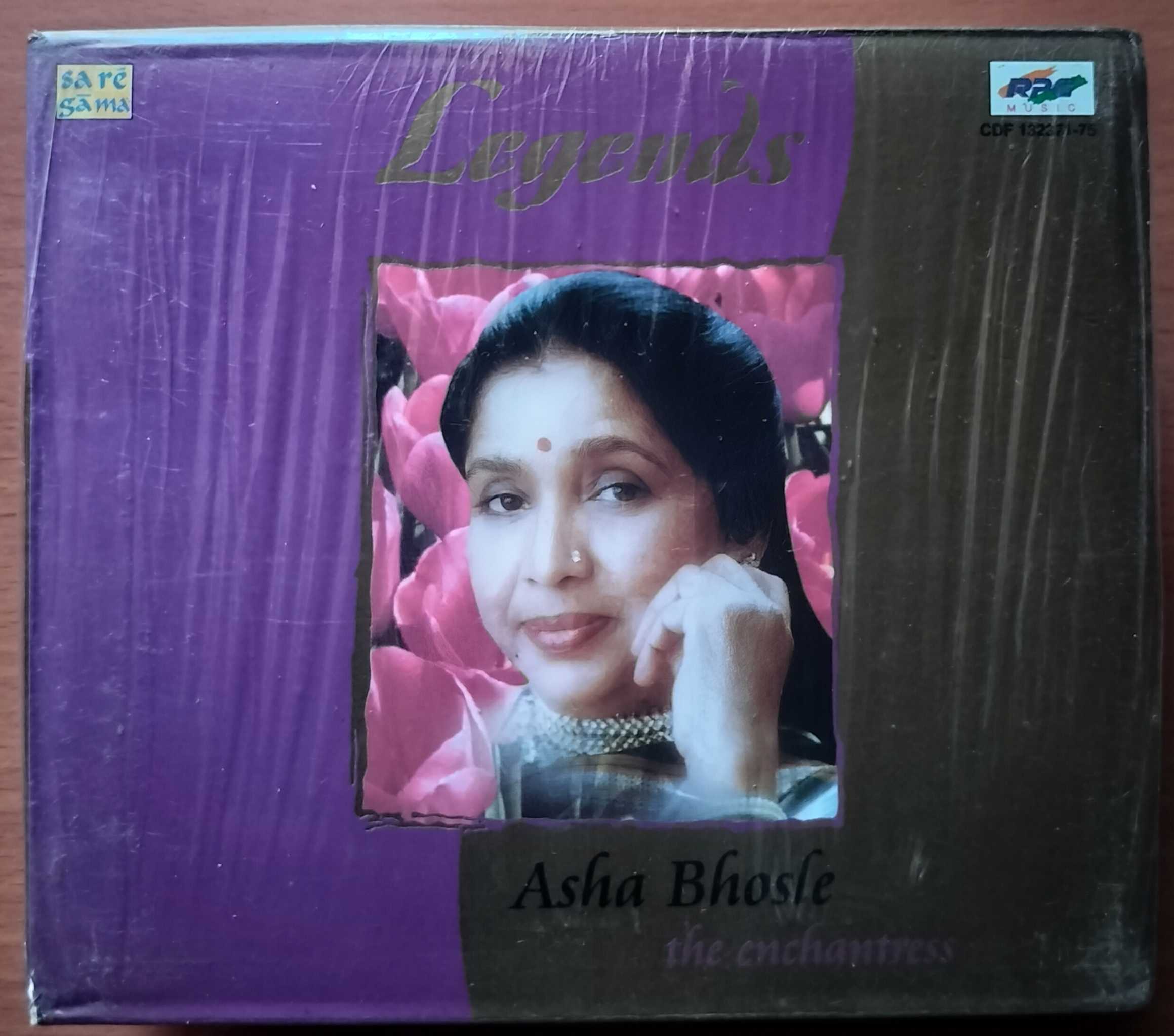 LEGENDS ASHA BHOSLE THE ENCHANTRESS - Hindi Premium Edition 5CD Pack Audio Cd (FACTORY SEALED PACK)