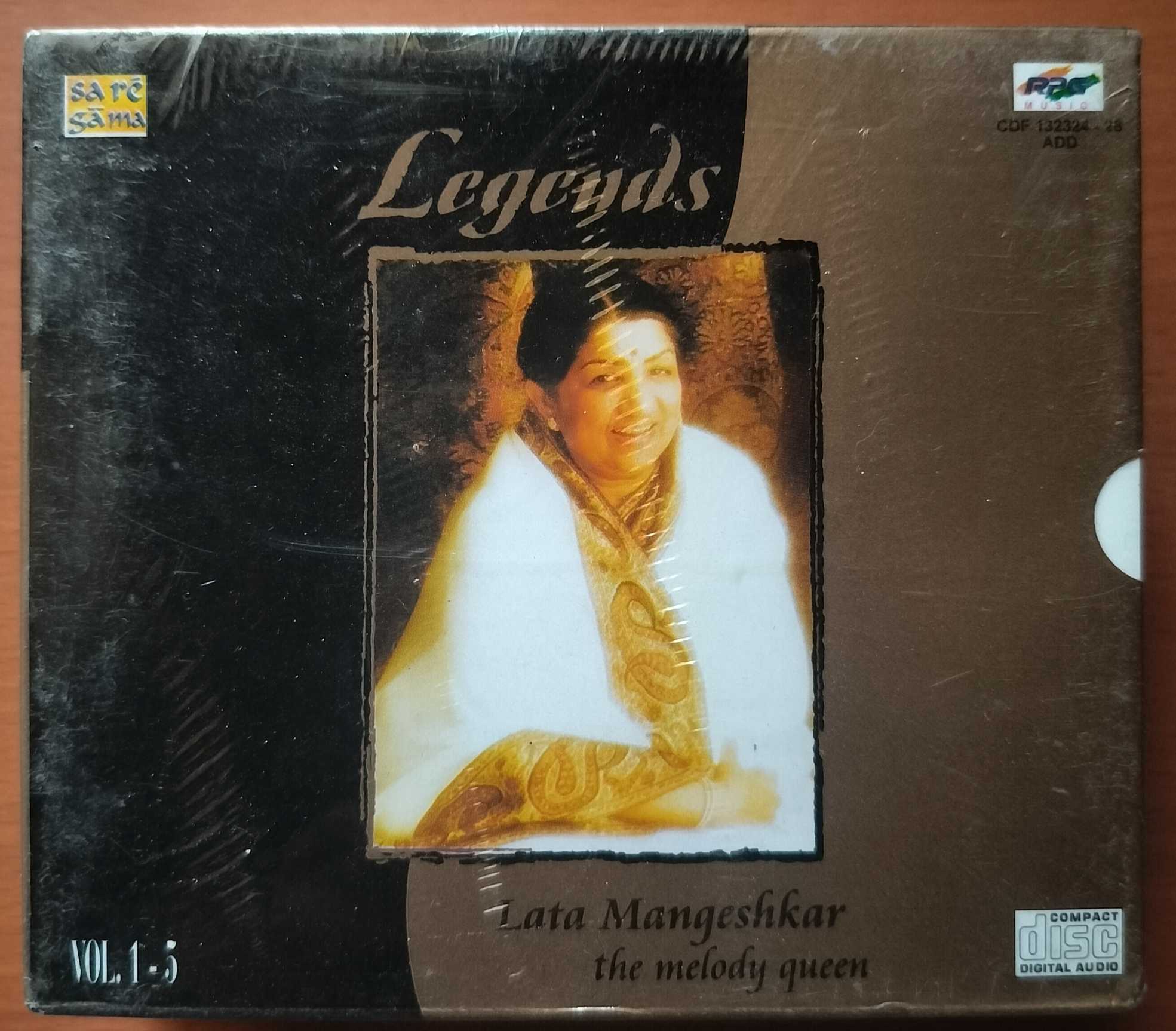 LEGENDS LATA MANGESHKAR THE MELODY QUEEN - Hindi Premium Edition 5CD Pack Audio Cd (FACTORY SEALED PACK)