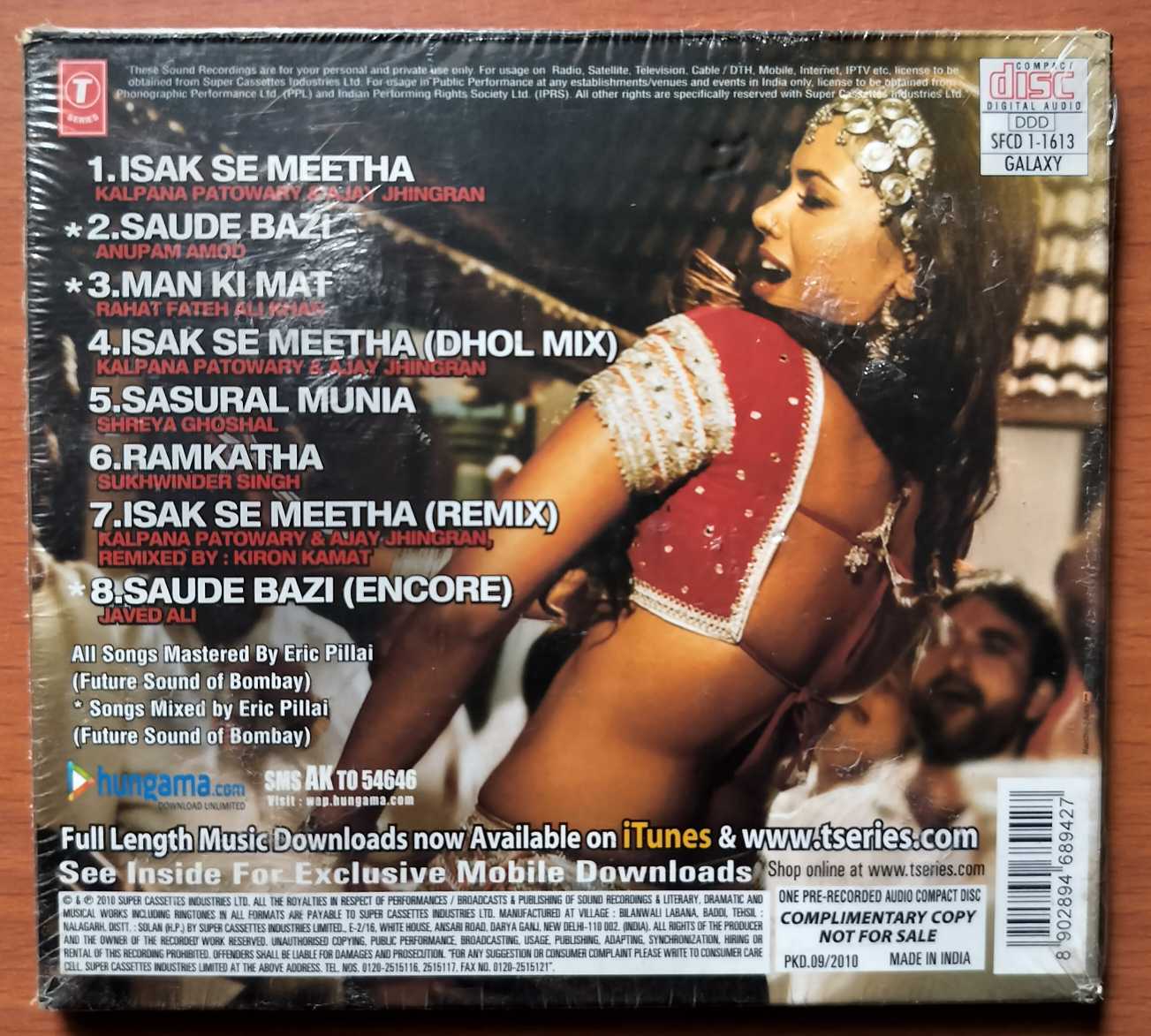 AAKROSH - Pritam Hindi Film Audio Cd (FACTORY SEALED PACK) - Image 2