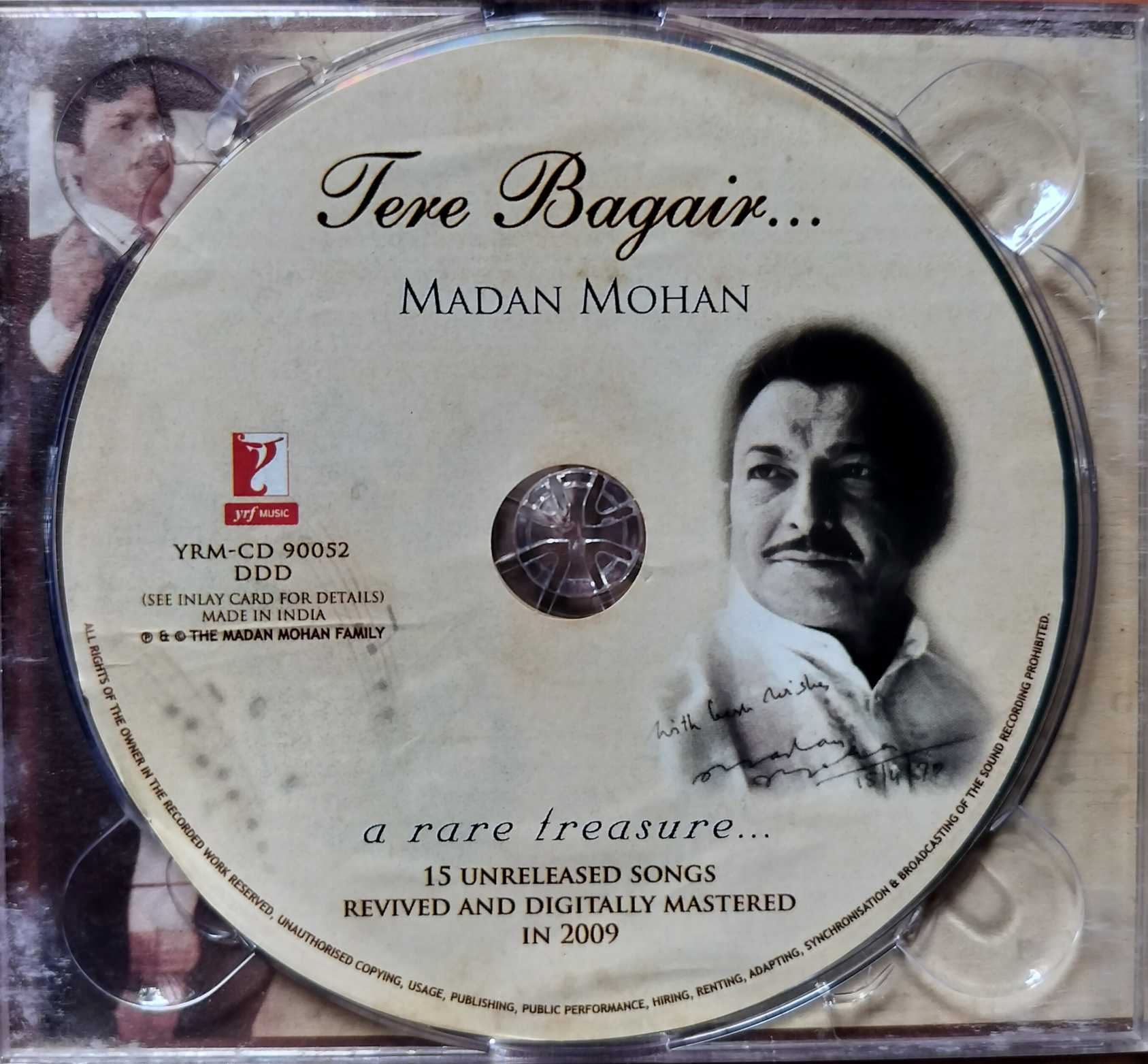 TERE BAGAIR MADAN MOHAN - Hindi Film Collection 2CD Pack Audio Cd - Image 2