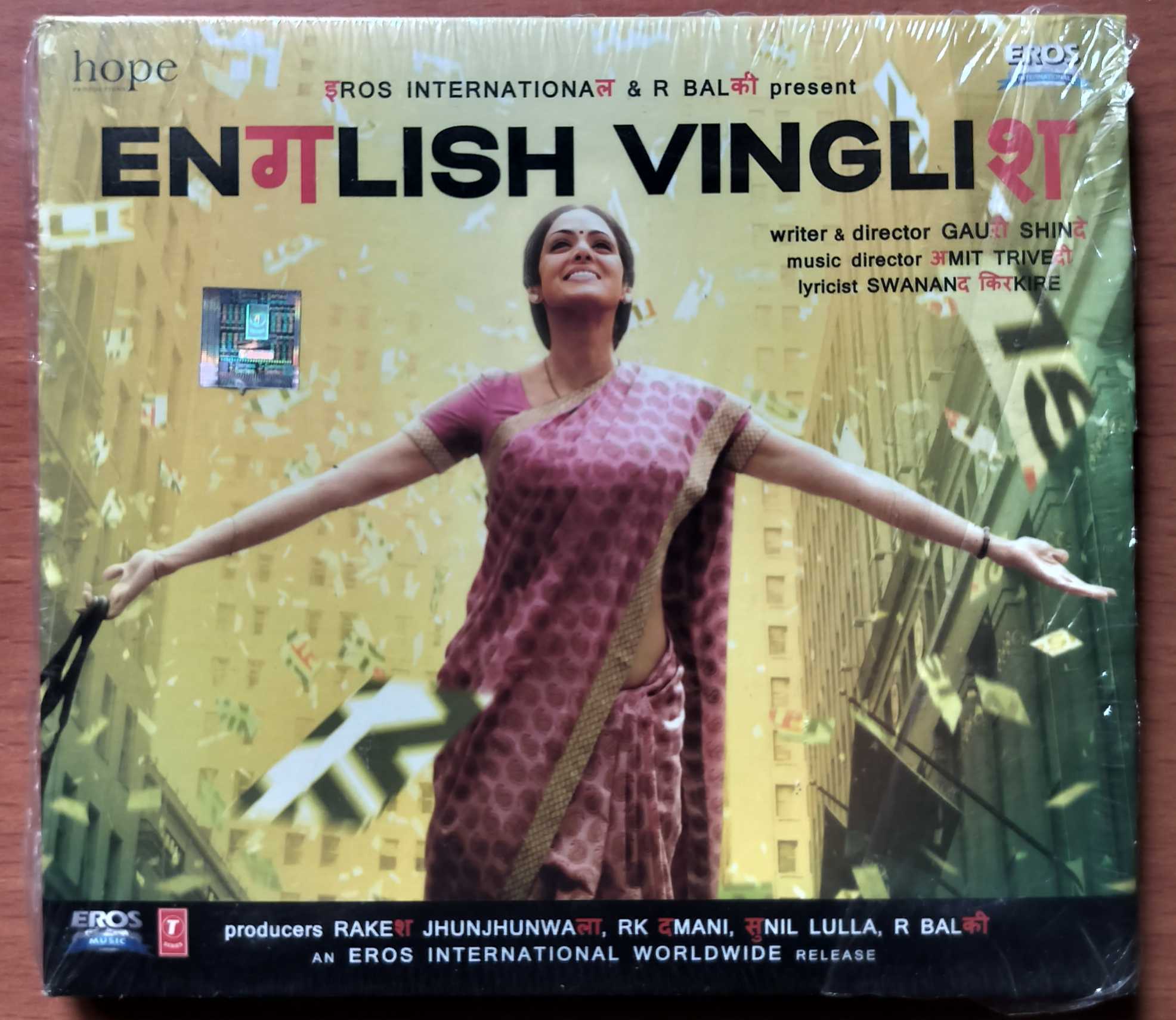 ENGLISH VINGLISH - Amit Trivedi Hindi Film Audio Cd (FACTORY SEALED PACK)