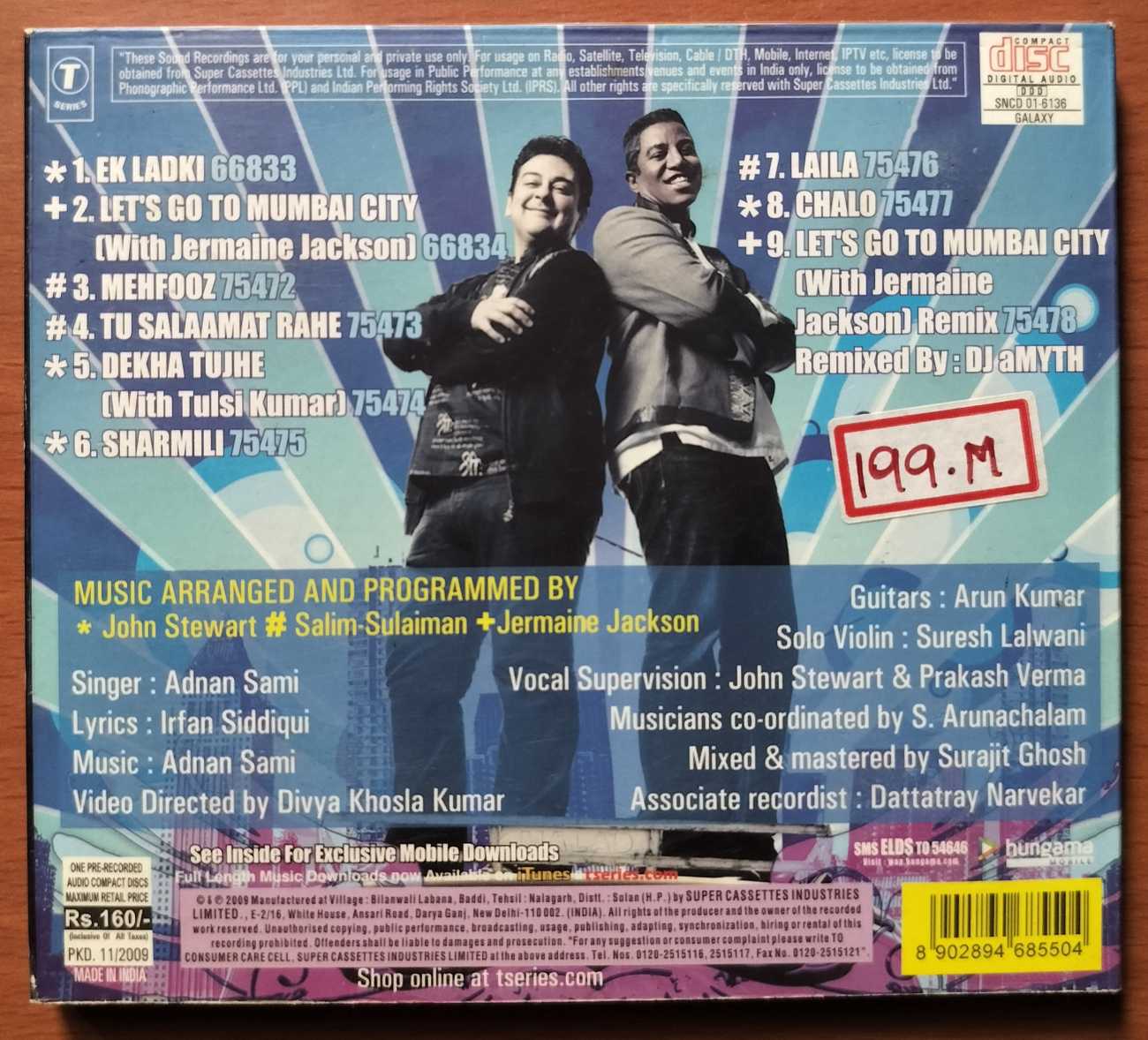 EK LADKI DEEWANI SI - Jermaine Jackson Indipop Album Audio Cd - Image 3