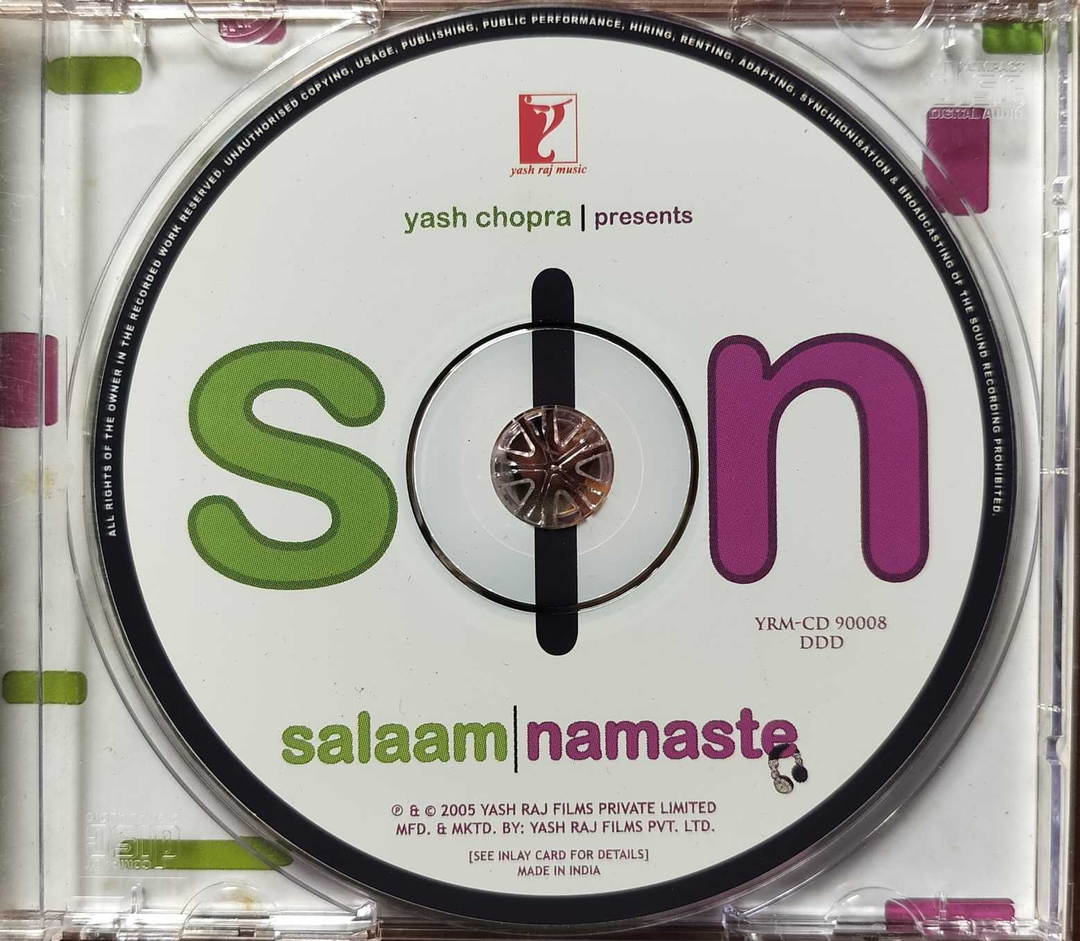 SALAAM-NAMASTE - Vishal- Shekhar Hindi Film Audio Cd - Image 2
