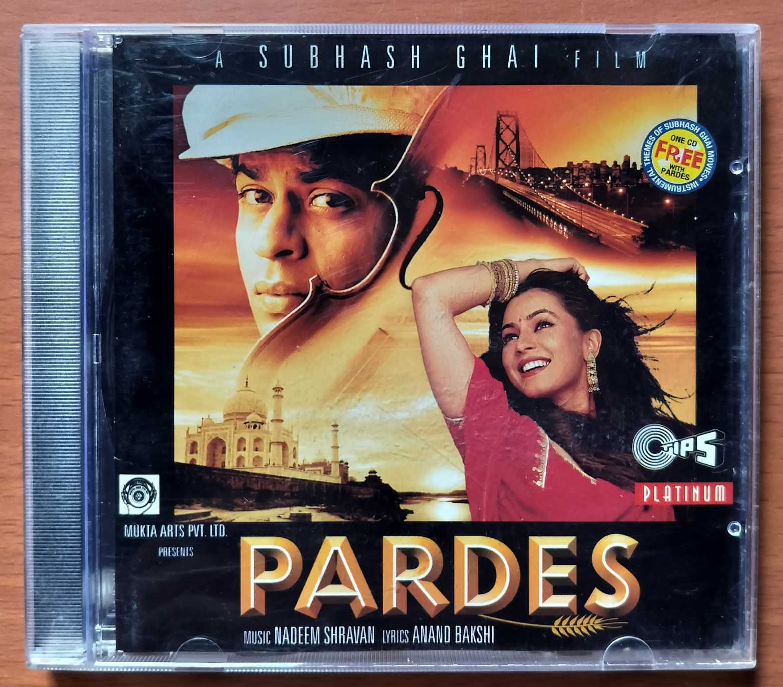 PARDES - Nadeem Shravan Hindi Film Audio Cd