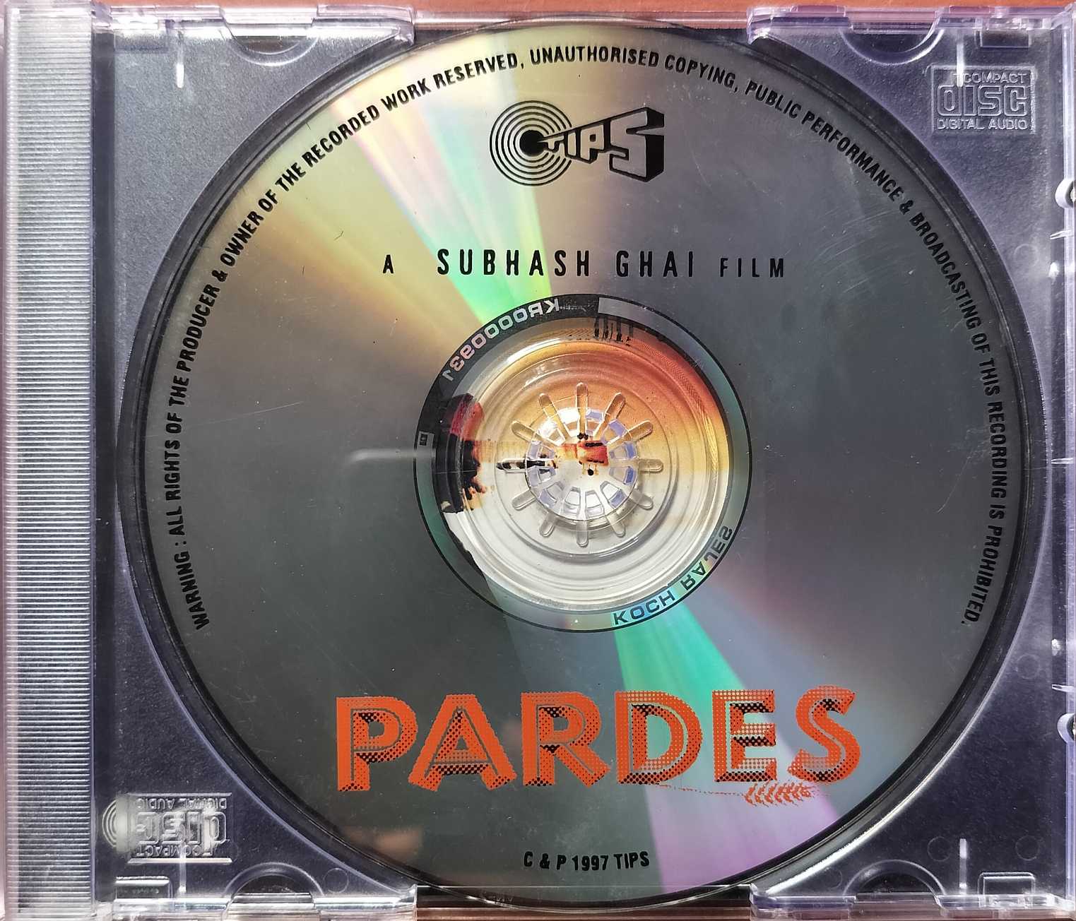 PARDES - Nadeem Shravan Hindi Film Audio Cd - Image 2