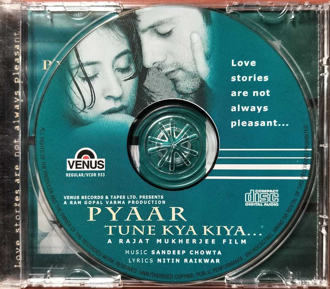 PYAAR TUNE KYA KIYA - Sandeep Chowta Hindi Film Audio Cd - Image 2