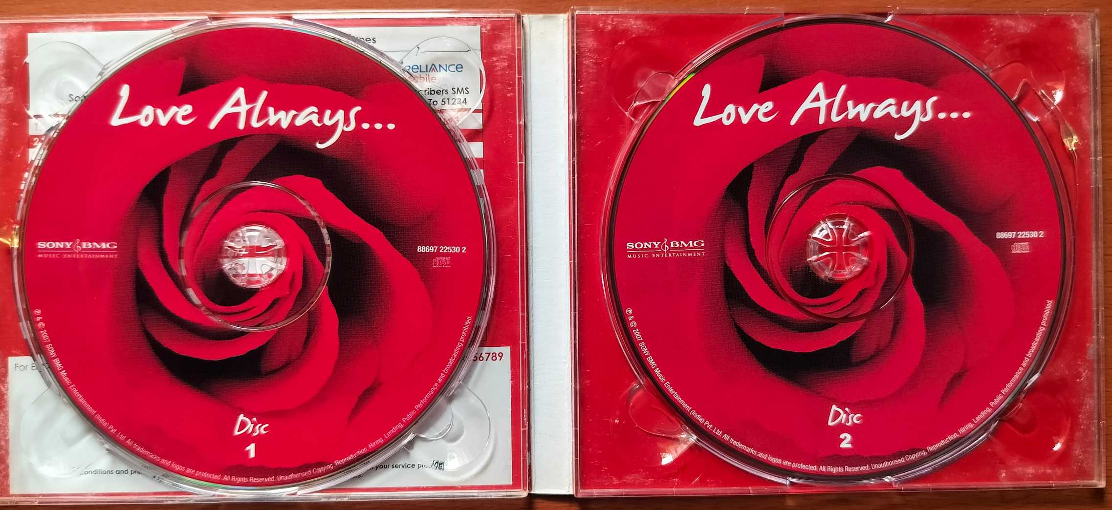 LOVE ALWAYS - Hindi Film Melodies 2CD Pack Audio Cd - Image 3