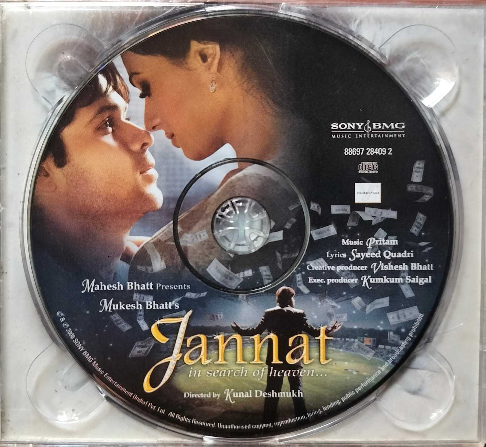 JANNAT - Pritam Hindi Film Audio Cd - Image 2