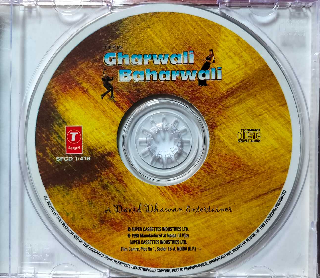 GHARWALI BAHARWALI - Anu Malik Hindi Film Audio Cd - Image 2