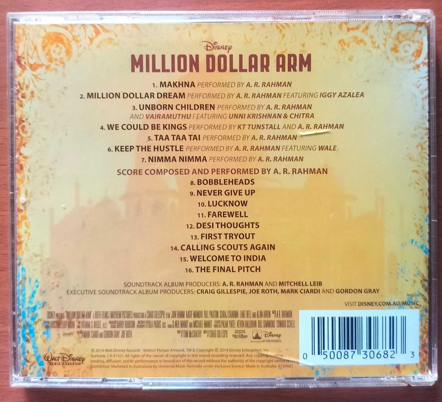 MILLION DOLLAR ARM - A.R. Rahman English Album Audio Cd - Image 3