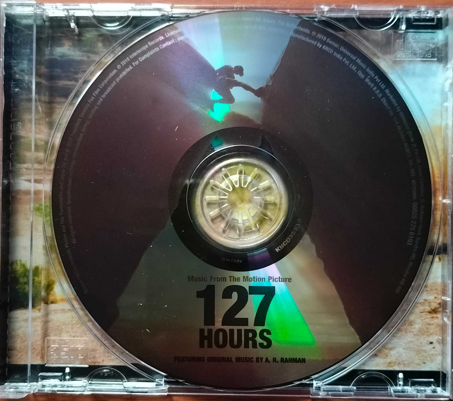 127 HOURS- A.R. Rahman English Album Audio Cd - Image 2