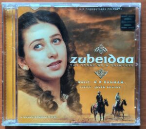 ZUBEIDAA - A.R. Rahman Hindi Audio Cd (FACTORY SEALED PACK)