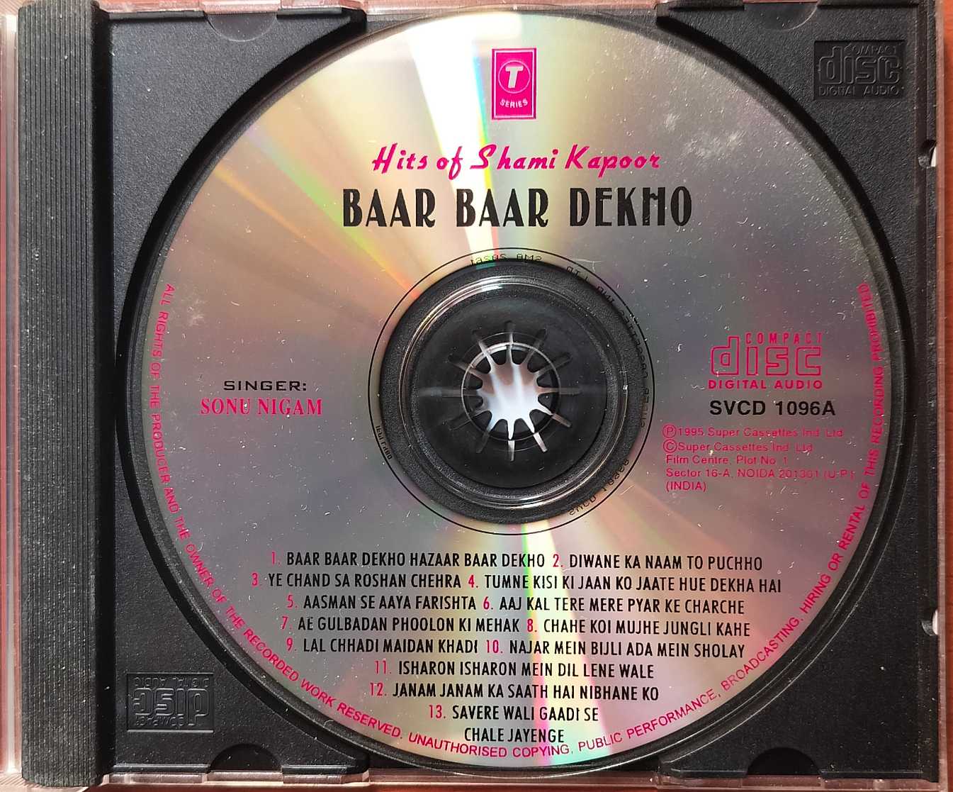 HITS OF SHAMMI KAPOOR BAAR BAAR DEKHO - Hindi Film Collection Audio Cd - Image 2
