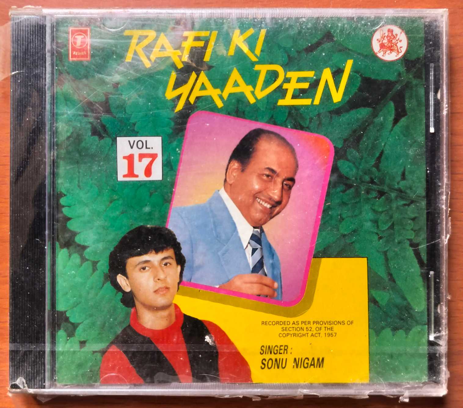 RAFI KI YAADEN VOL . 17 - Sonu Nigam Hindi Film Audio Cd (FACTORY SEALED PACK))