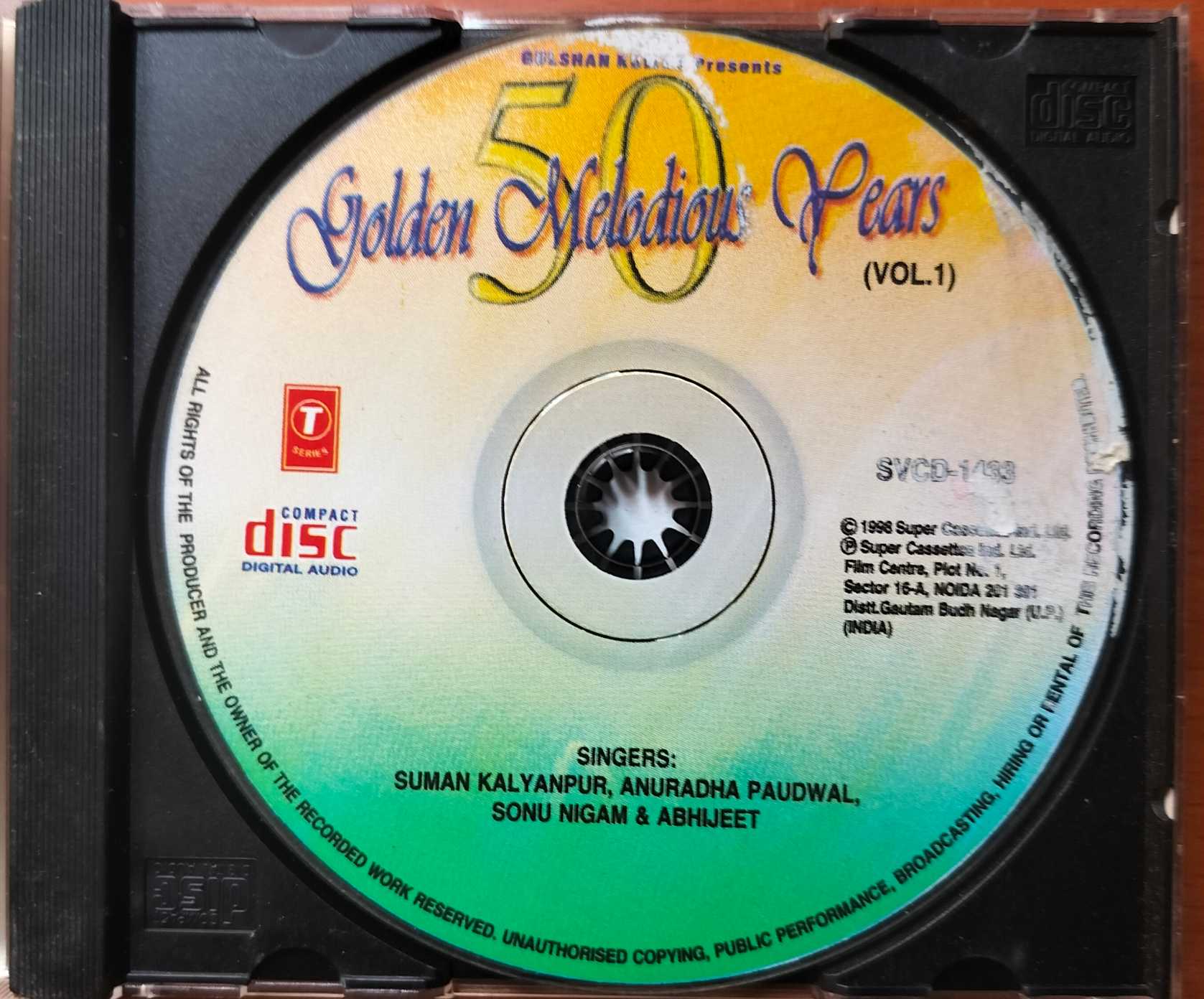 50 GOLDEN MELODIOUS FANS VOL . 1 - Hindi Film Collection Audio Cd - Image 2