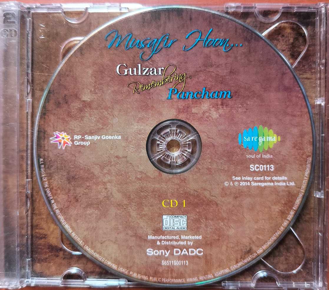 GULZAR REMEMBERING PANCHAM - Hindi Film Collection 2CD Pack Audio Cd - Image 2