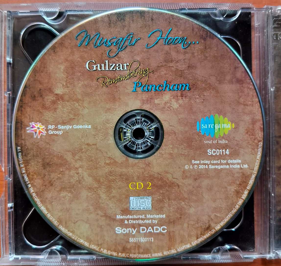 GULZAR REMEMBERING PANCHAM - Hindi Film Collection 2CD Pack Audio Cd - Image 3