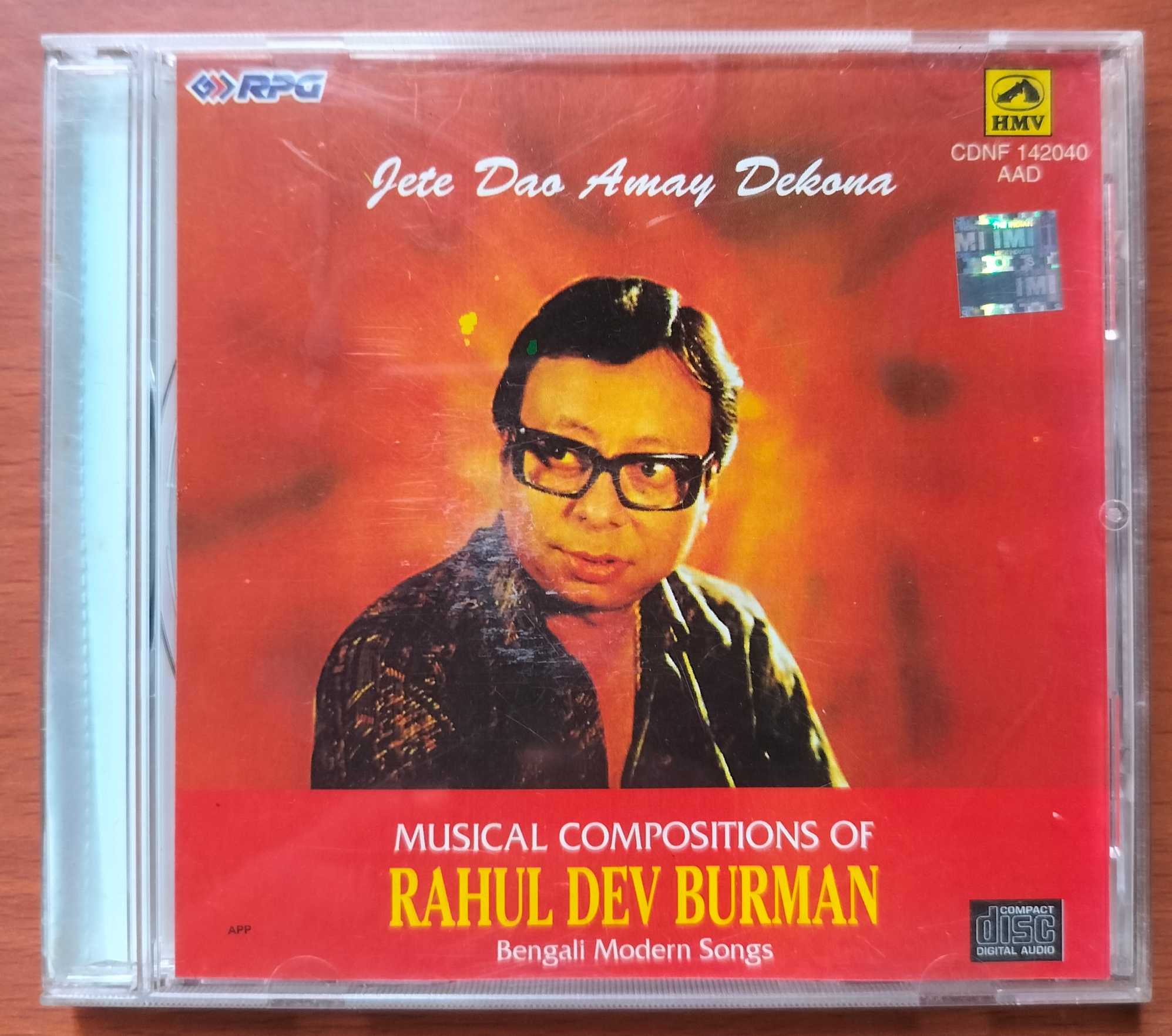 MUSICAL COMPOSITIONS OF RAHUL DEV BURMAN - Bengali Modern Songs Audio Cd