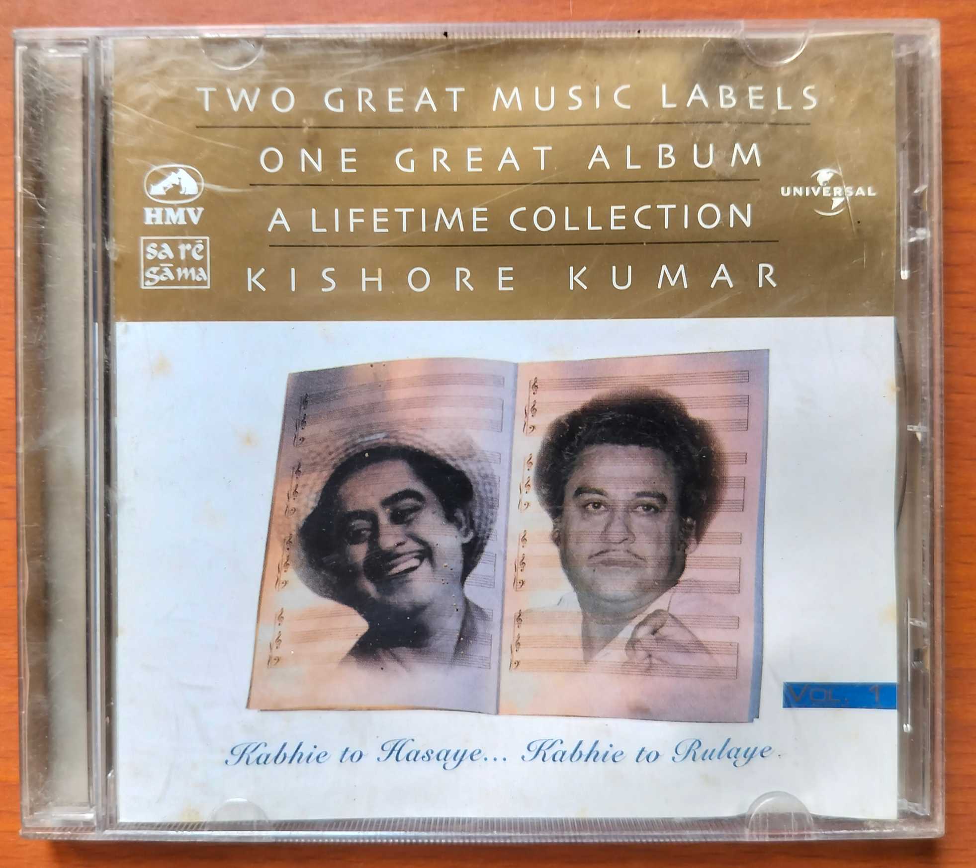 A LIFETIME COLLECTION KISHORE KUMAR - Hindi One Great Album Audio Cd