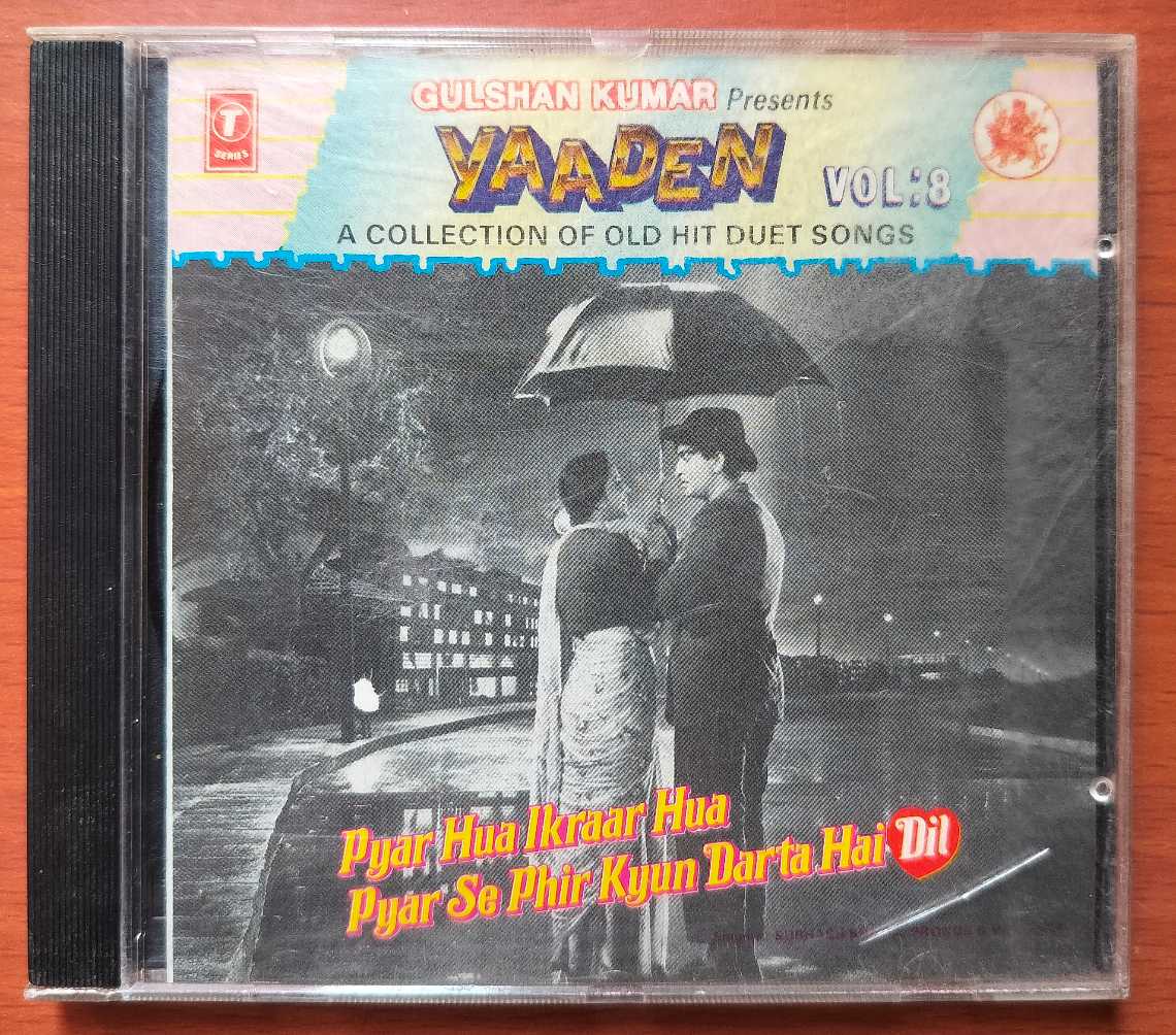 YAADEN A COLLECTION OF OLD HIT DUET SONGS VOL . 8 - Hindi Film Collection Audio Cd